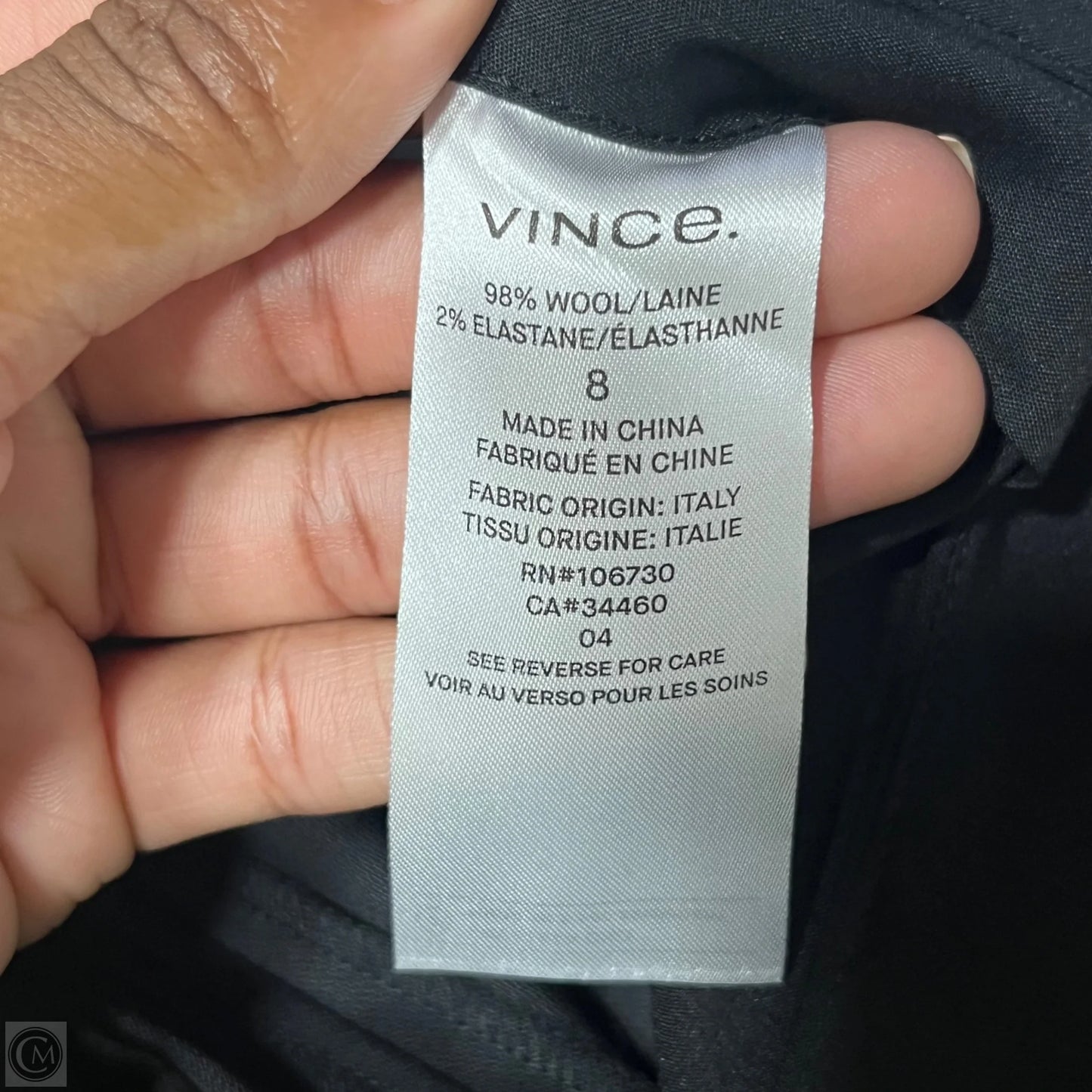 Pants Dress By Vince In Black, Size: 8