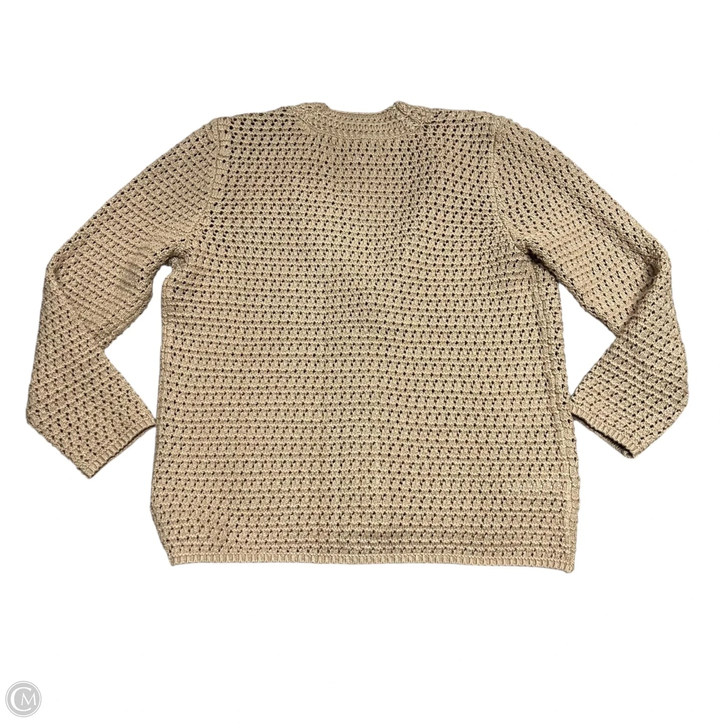 Sweater Cardigan By Loft In Tan, Size: S