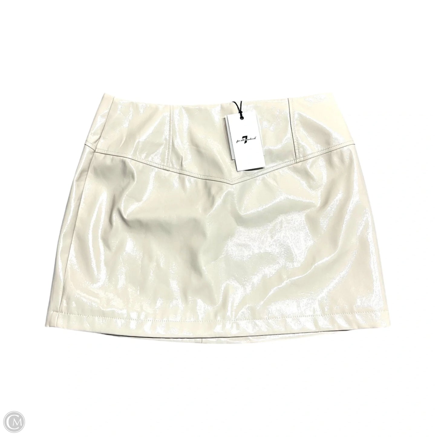 Skirt Mini & Short By 7 For All Mankind In Beige, Size: 12