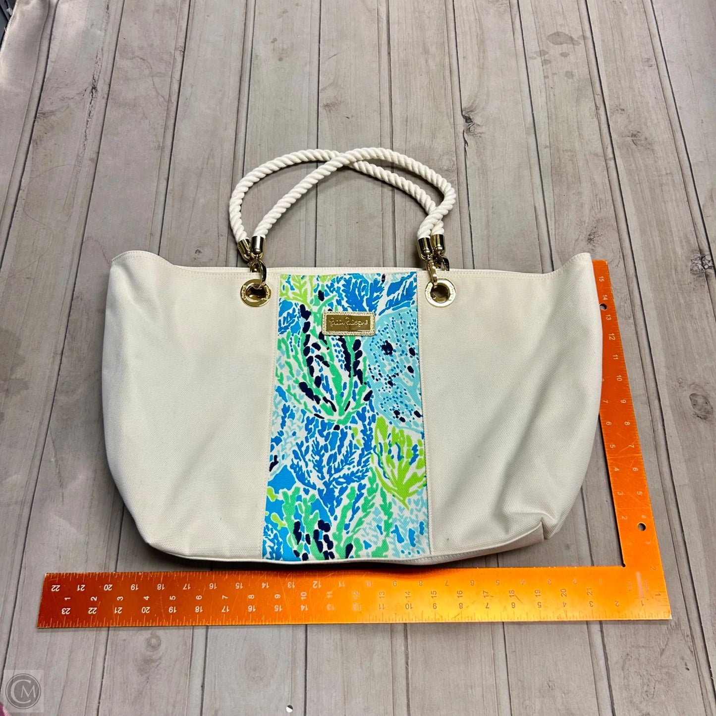 Tote Designer By Lilly Pulitzer, Size: Large