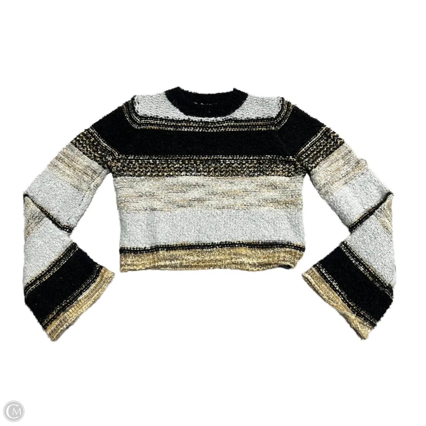 Sweater By Sage In Black & Grey, Size: Xs