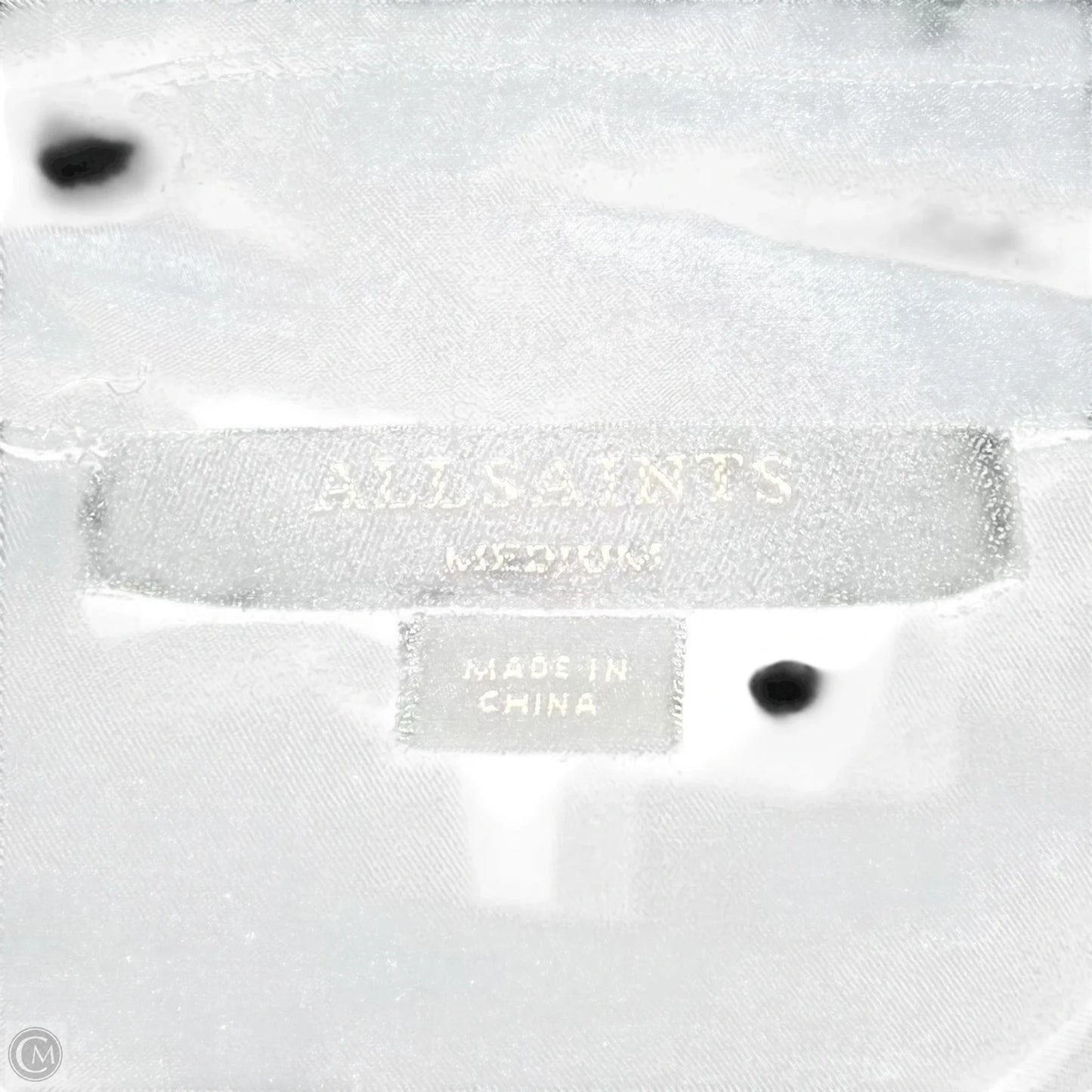 Top Long Sleeve Designer By All Saints In Black, Size: M