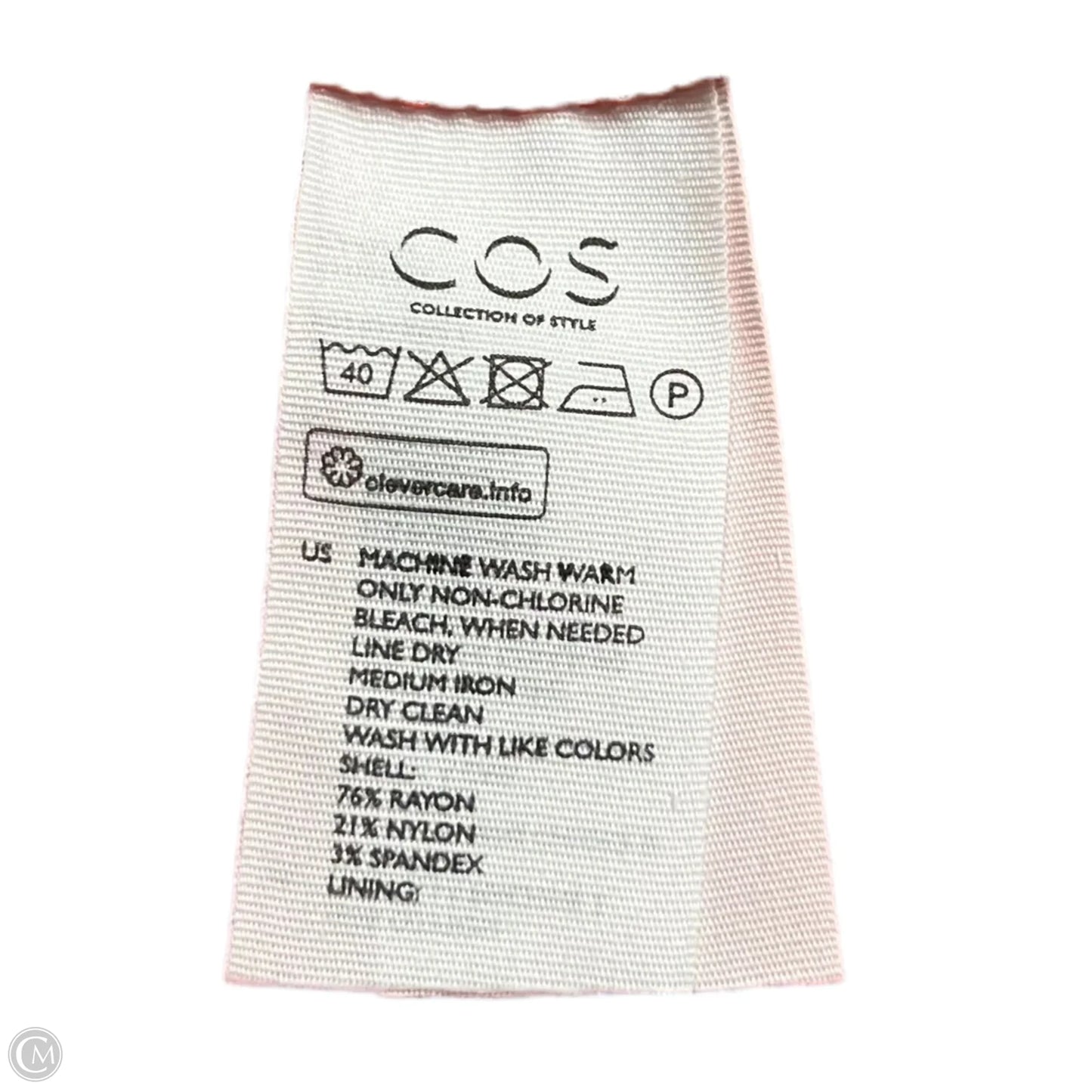 Top Long Sleeve By Cos In Orange, Size: Xs