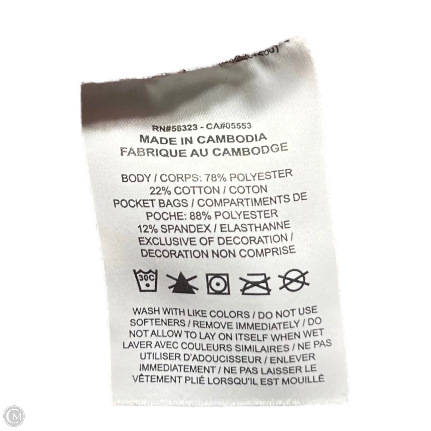 Athletic Sweatshirt Collar By Nike In Peach, Size: S