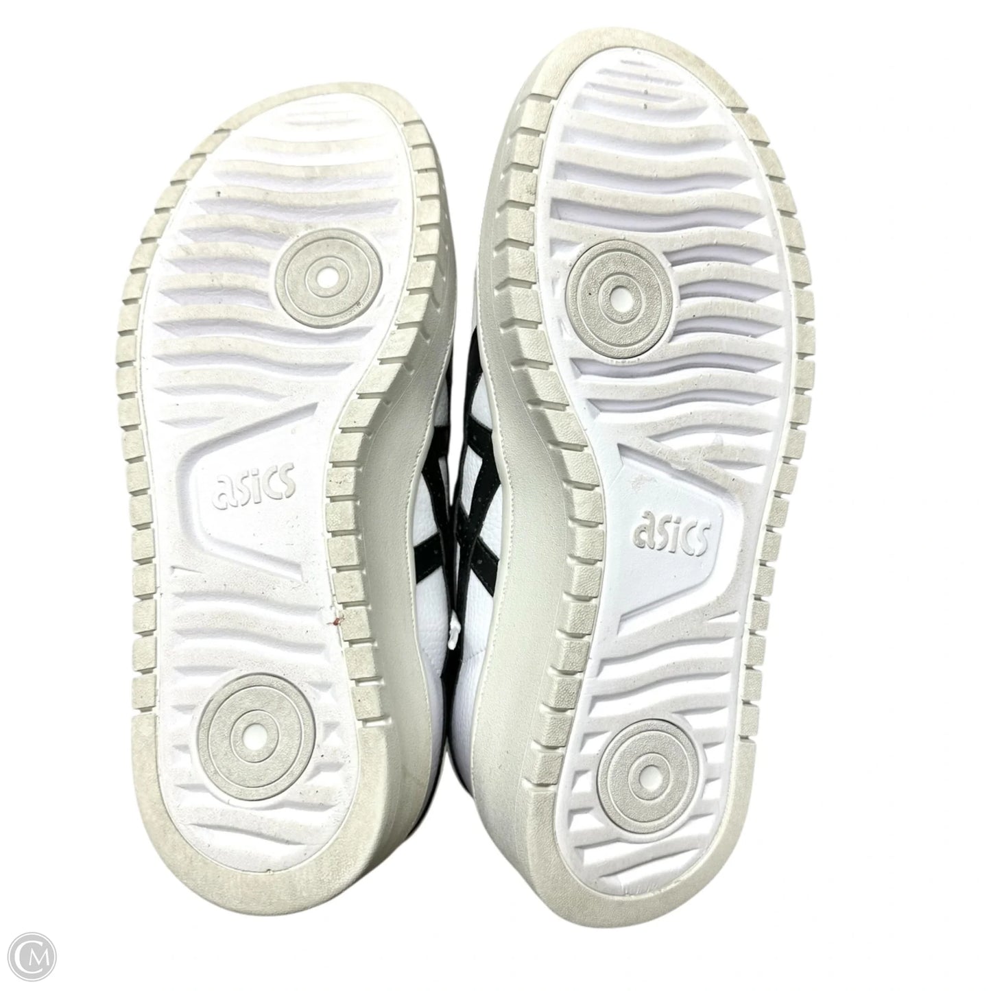 Shoes Sneakers By Asics In Black & White, Size: 7