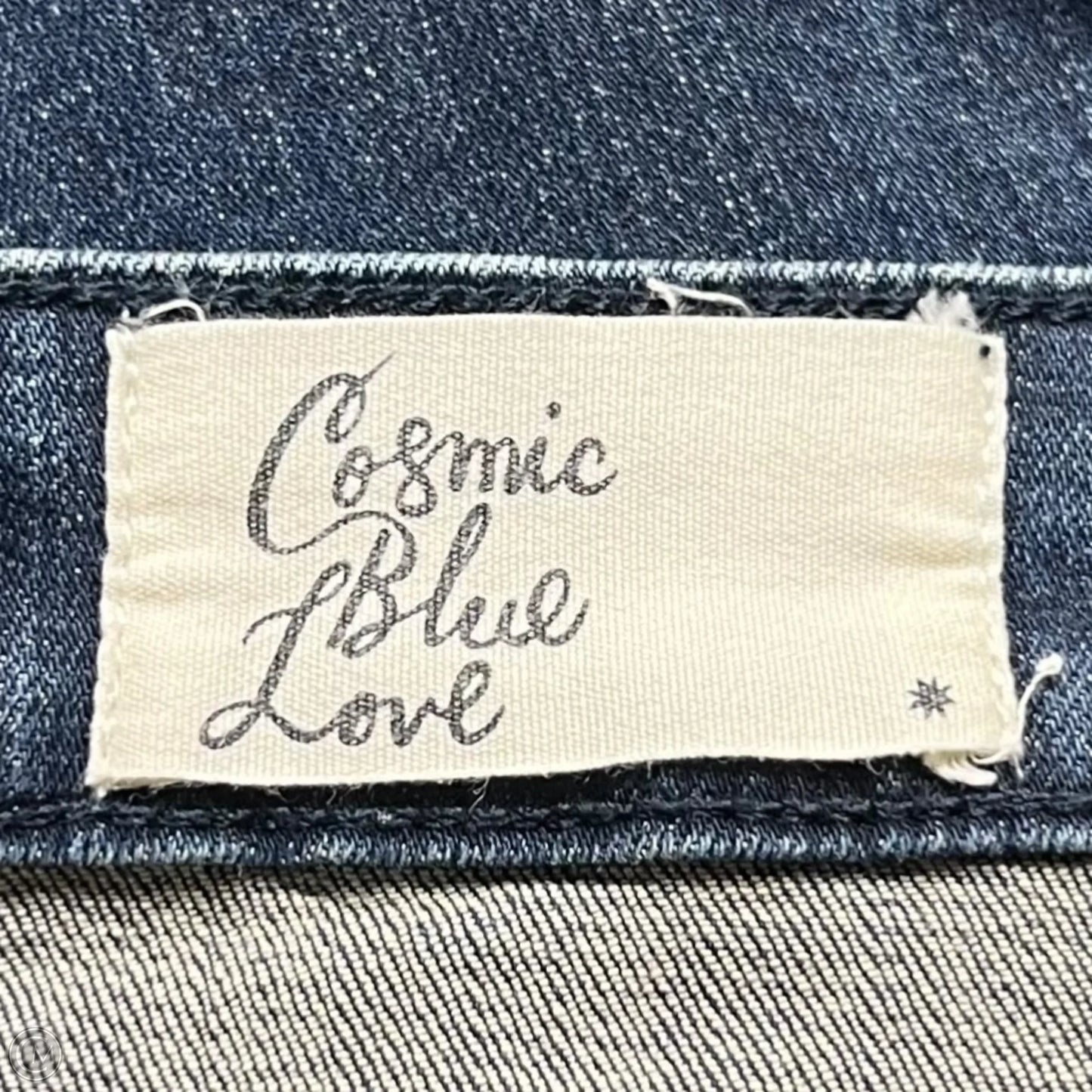 Jeans Flared By Cosmic Blue Love In Blue Denim, Size: 14