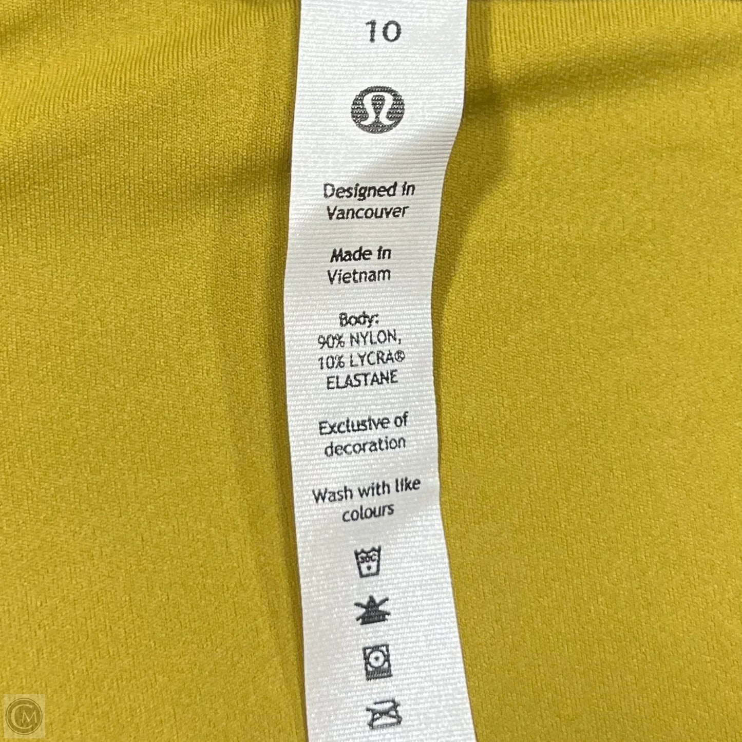 Athletic Top Long Sleeve Crewneck By Lululemon In Chartreuse, Size: M