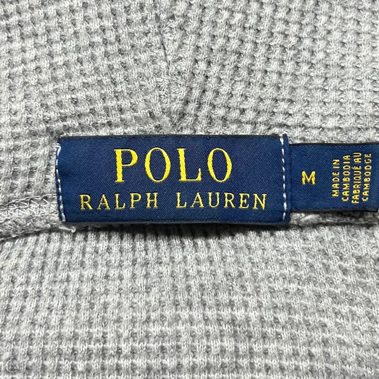 Sweatshirt Hoodie By Polo Ralph Lauren In Grey, Size: M