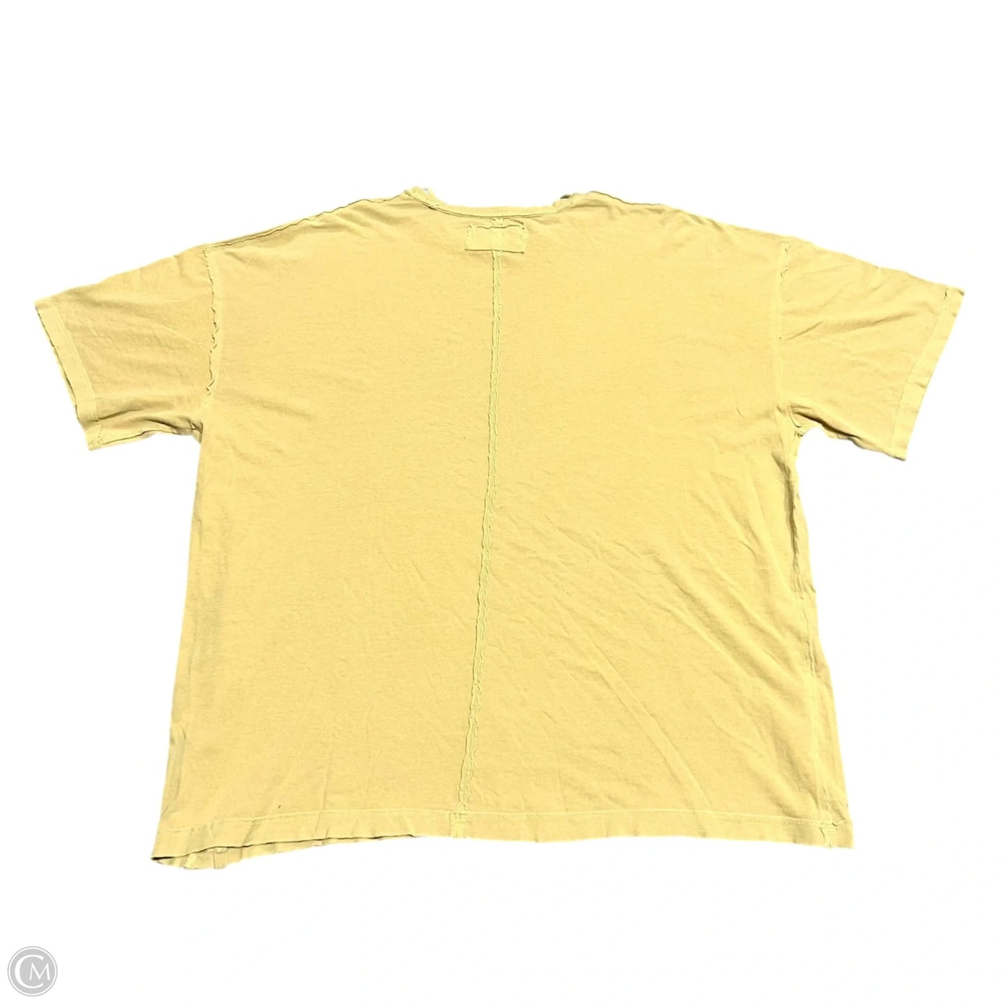 Top Short Sleeve By We The Free In Yellow, Size: L