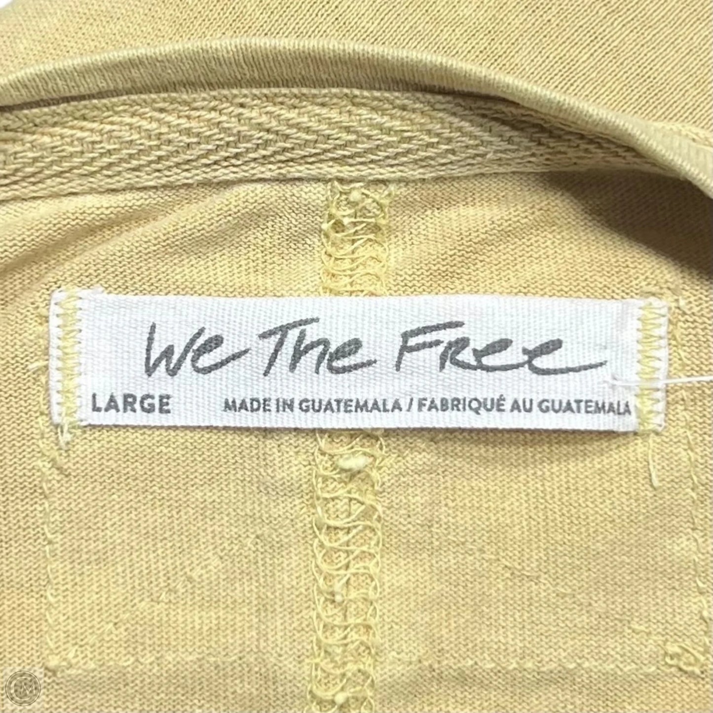Top Short Sleeve By We The Free In Yellow, Size: L