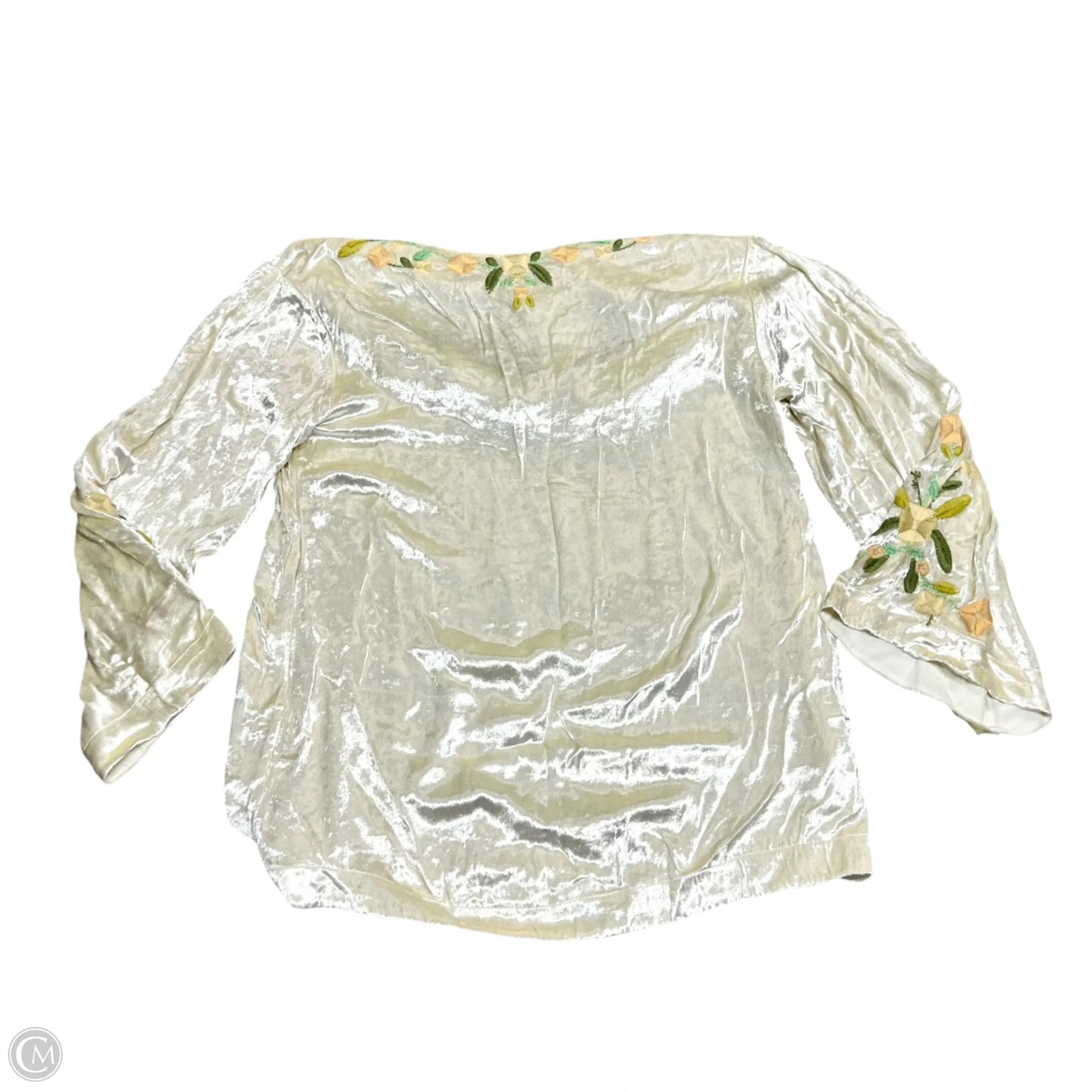 Tunic Long Sleeve By Free People In Cream, Size: L