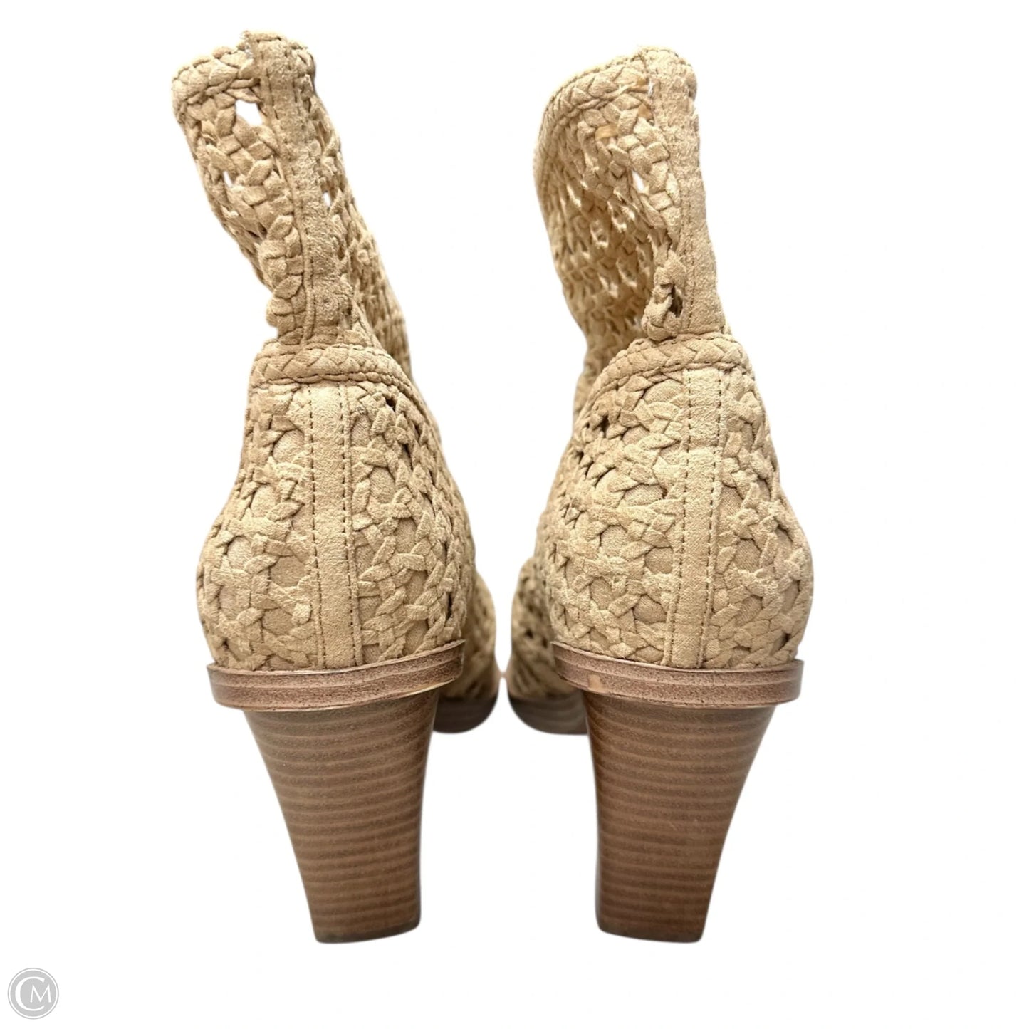 Boots Ankle Heels By Jessica Simpson In Tan, Size: 10
