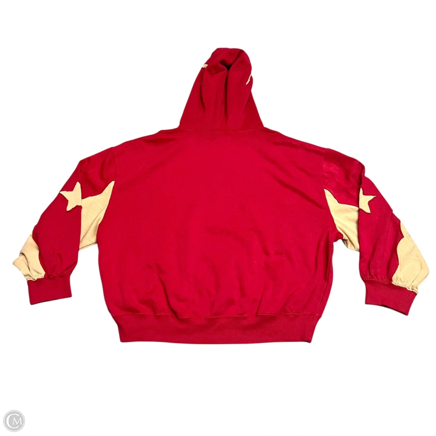 Sweatshirt Hoodie By Bdg In Red & Tan, Size: M