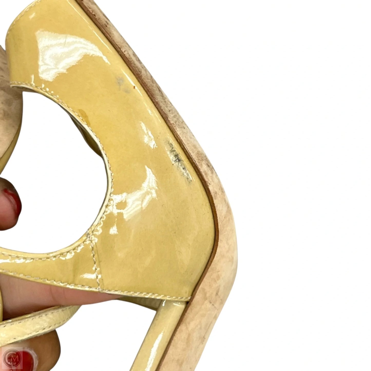 Sandals Luxury Designer By Jimmy Choo In Tan, Size: 10