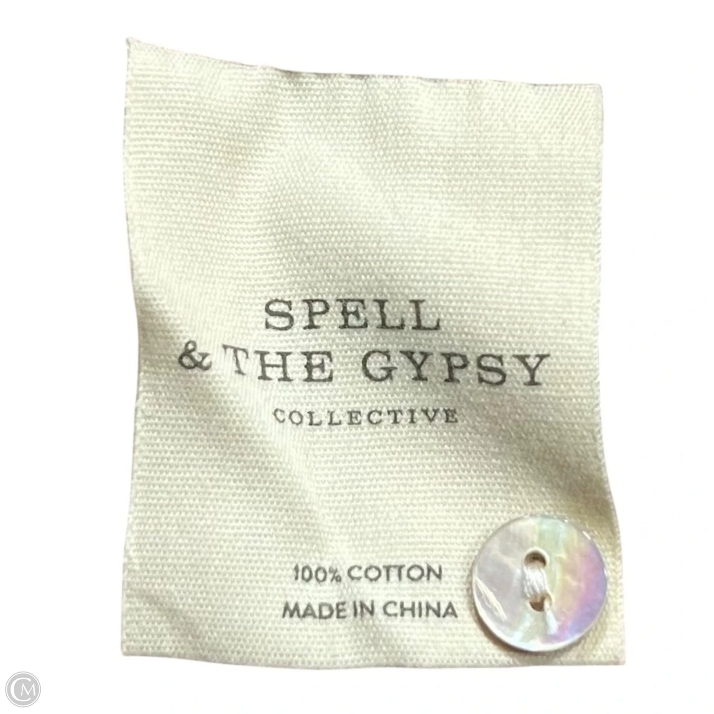 Top Long Sleeve By Spel And The Gypsy In Cream & Pink, Size: S