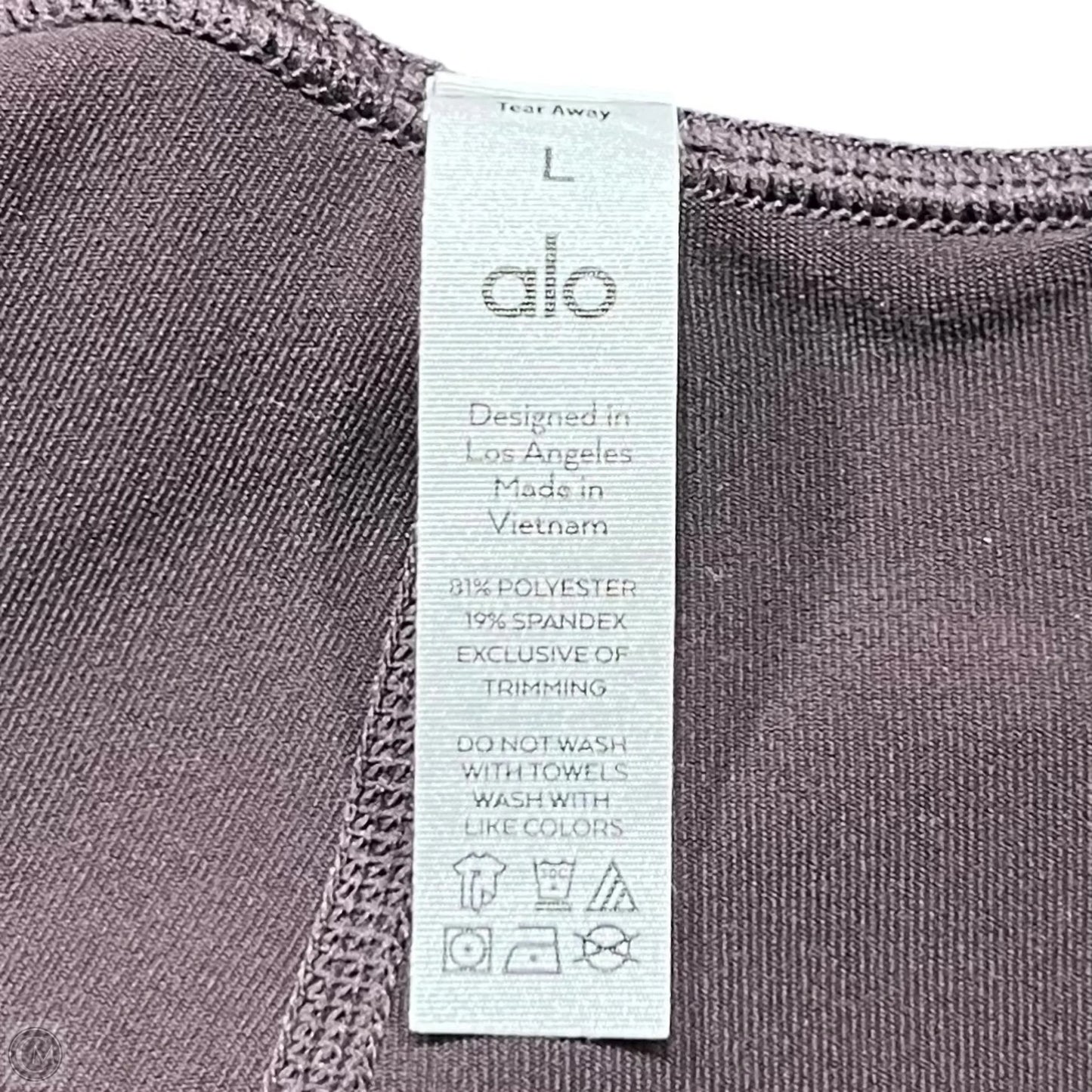 Athletic Leggings By ALO In Black & Brown, Size: 12
