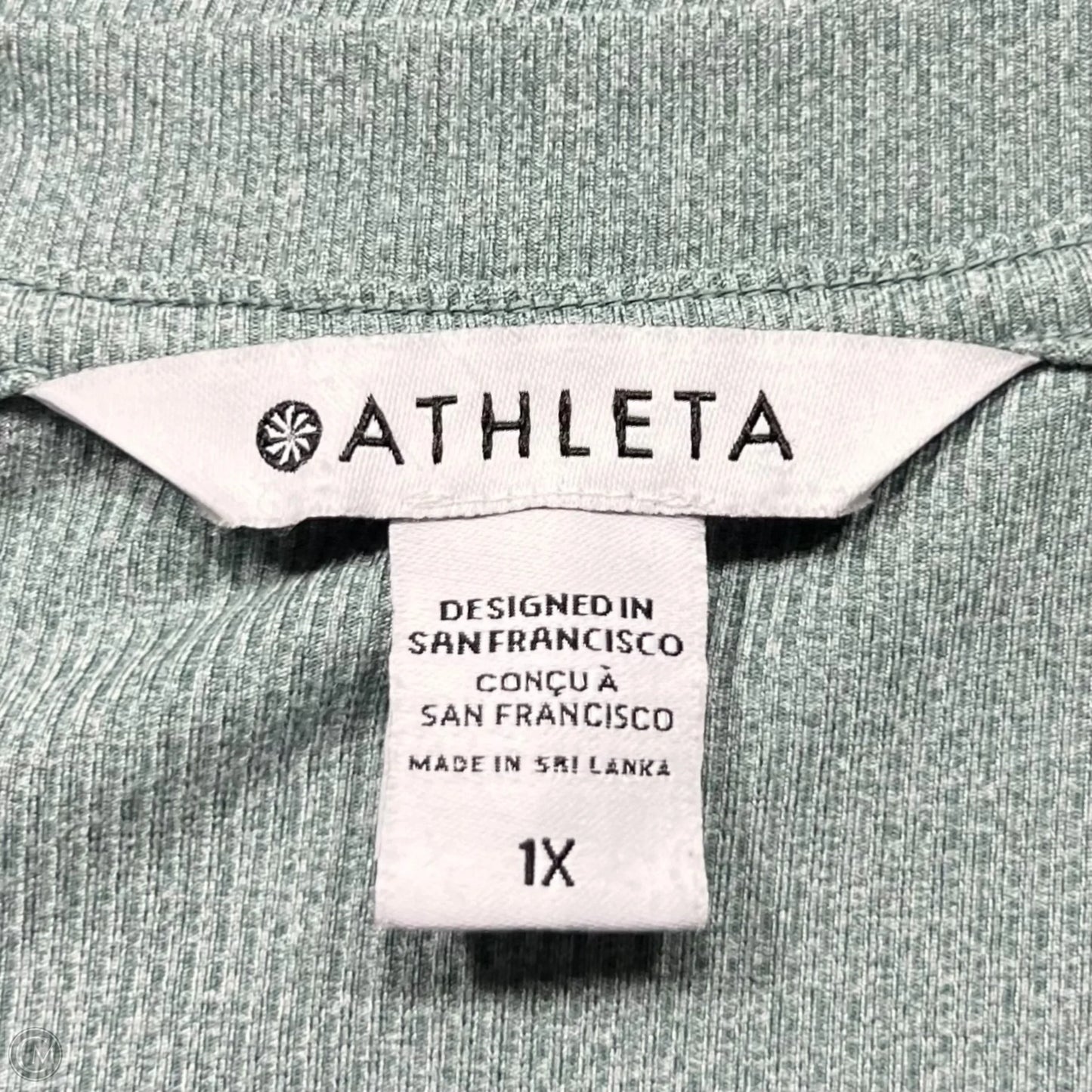 Top Long Sleeve By Athleta In Green, Size: 1x