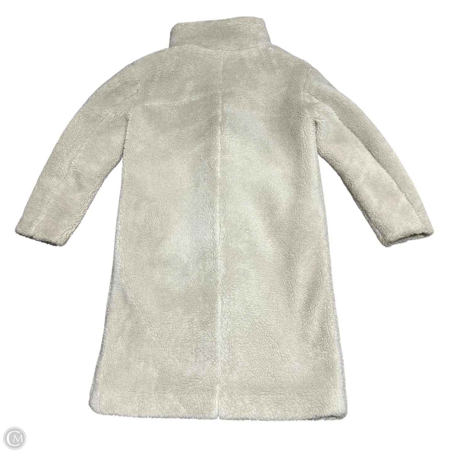 Coat Faux Fur & Sherpa By Gap In Cream, Size: S