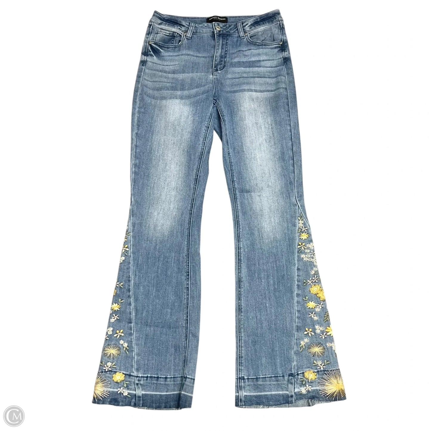 Jeans Flared By Ashley Mason In Blue Denim, Size: 6