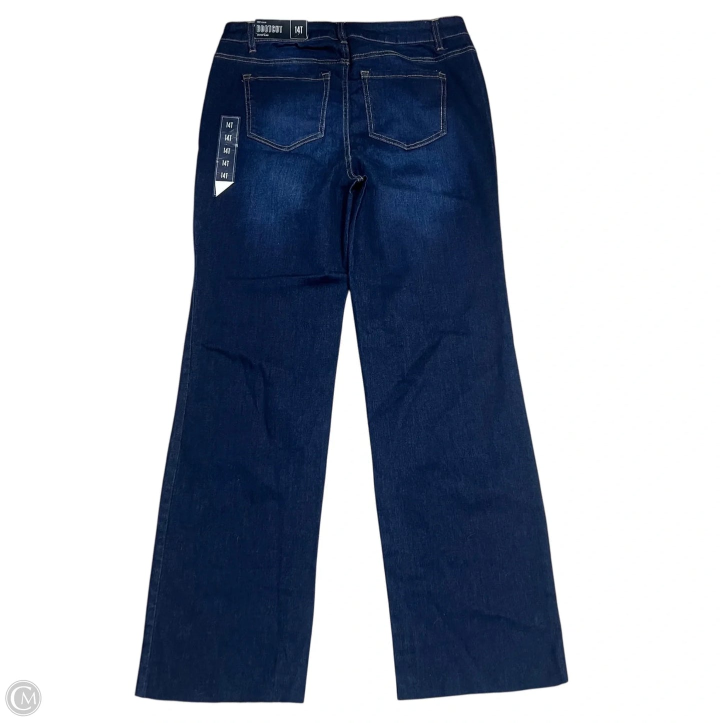 Jeans Boot Cut By Avenue In Blue Red & White, Size: 14