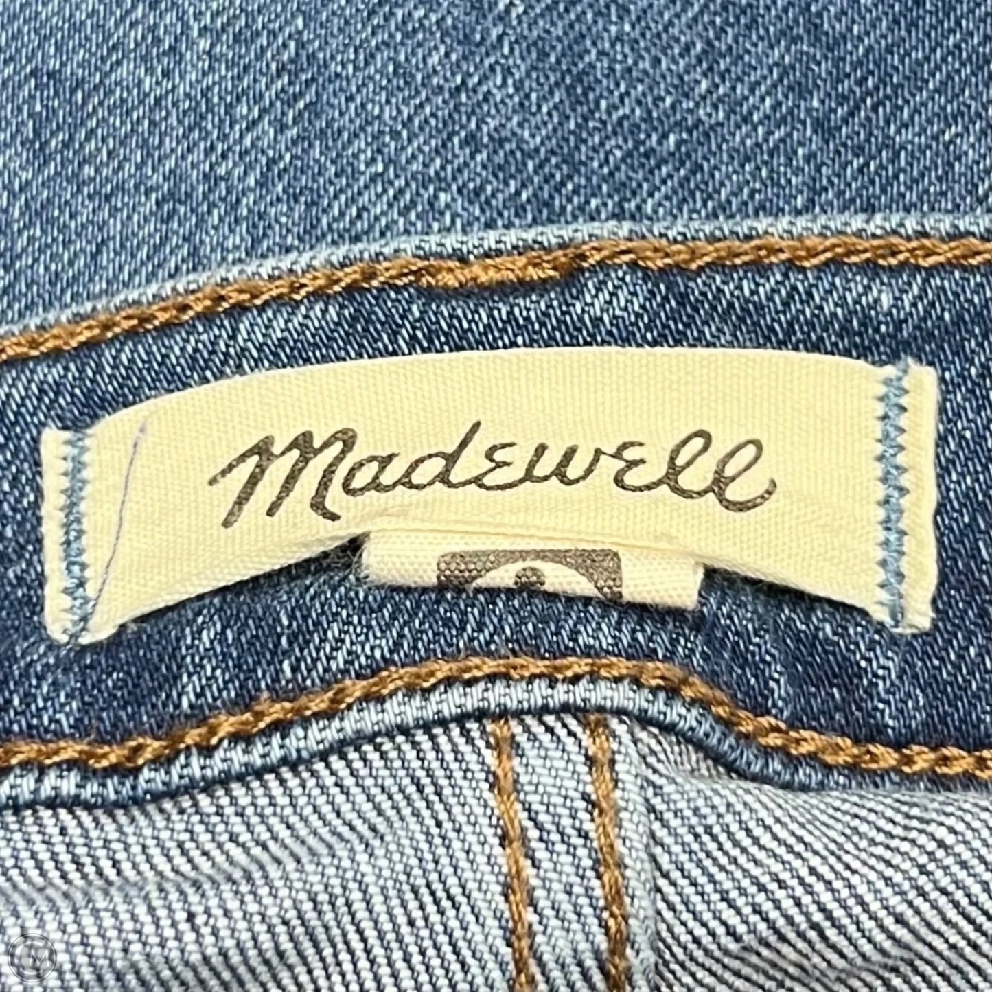 Jeans Straight By Madewell In Blue Denim, Size: 12