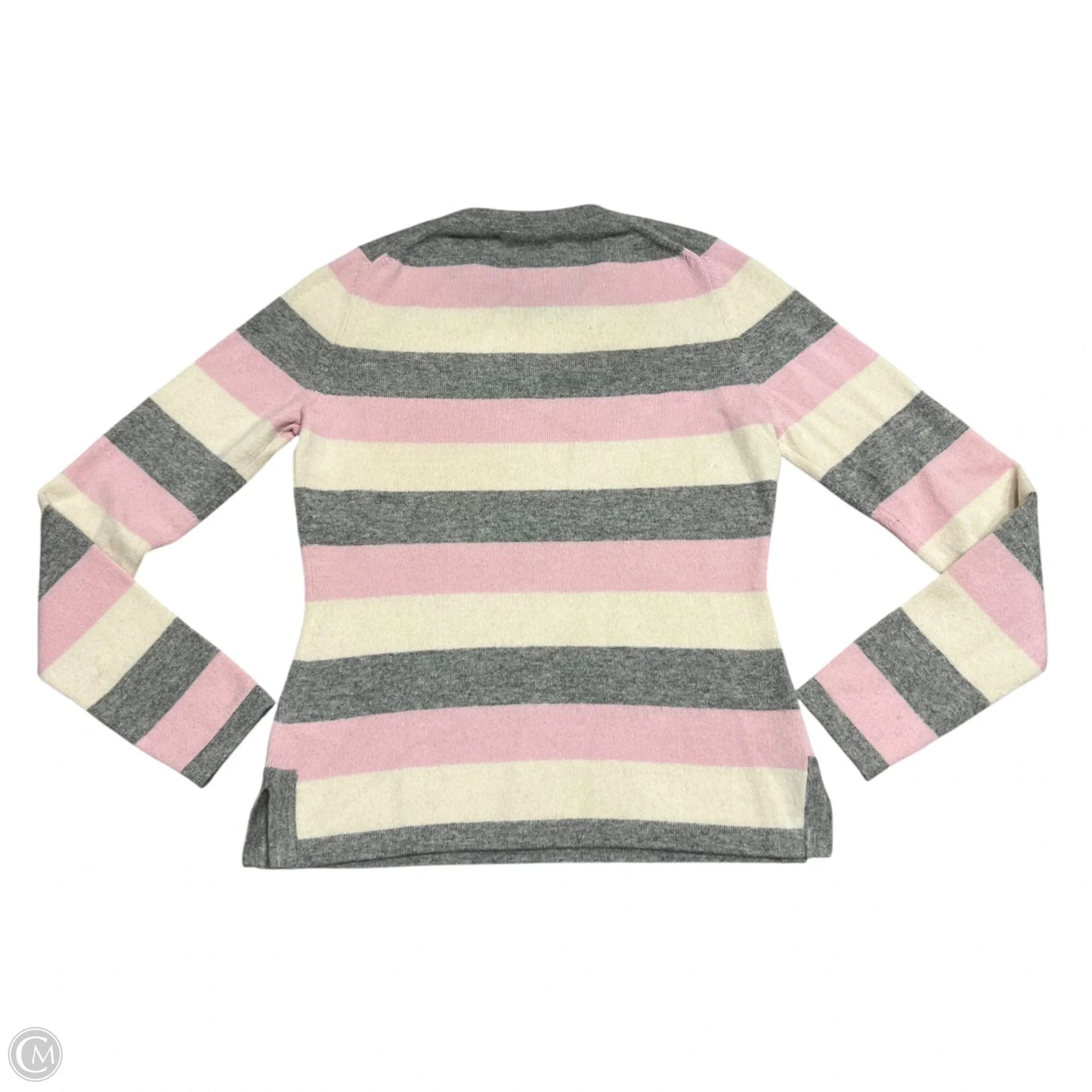 Sweater Cashmere By Banana Republic In Grey & Pink, Size: S