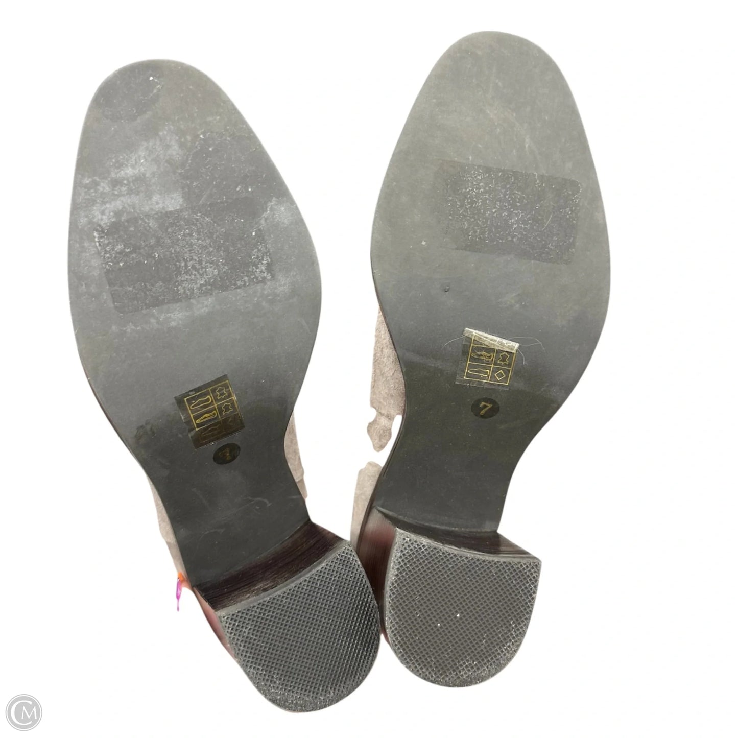 Boots Ankle Heels By Jeffrey Campbell In Taupe, Size: 7