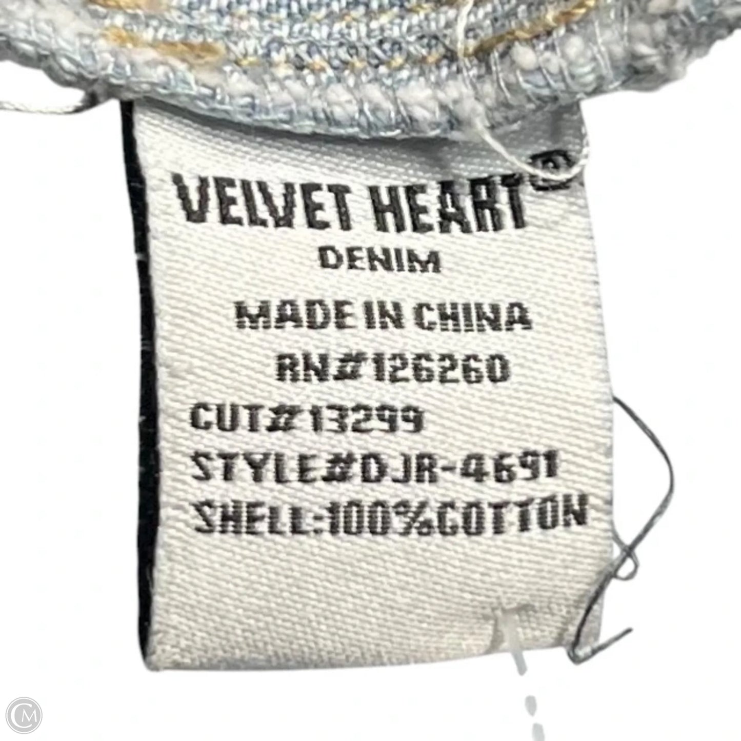 Jacket Denim By Velvet Heart In Blue Denim, Size: M