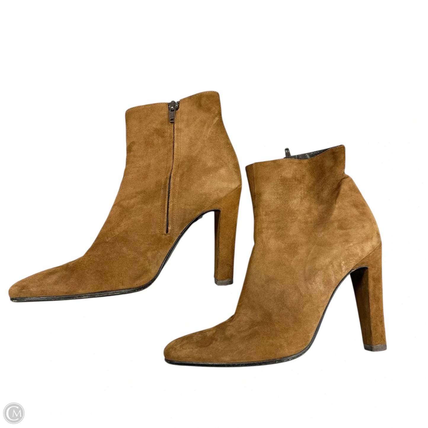 Boots Ankle Heels By Barneys Ny In Brown, Size: 7.5