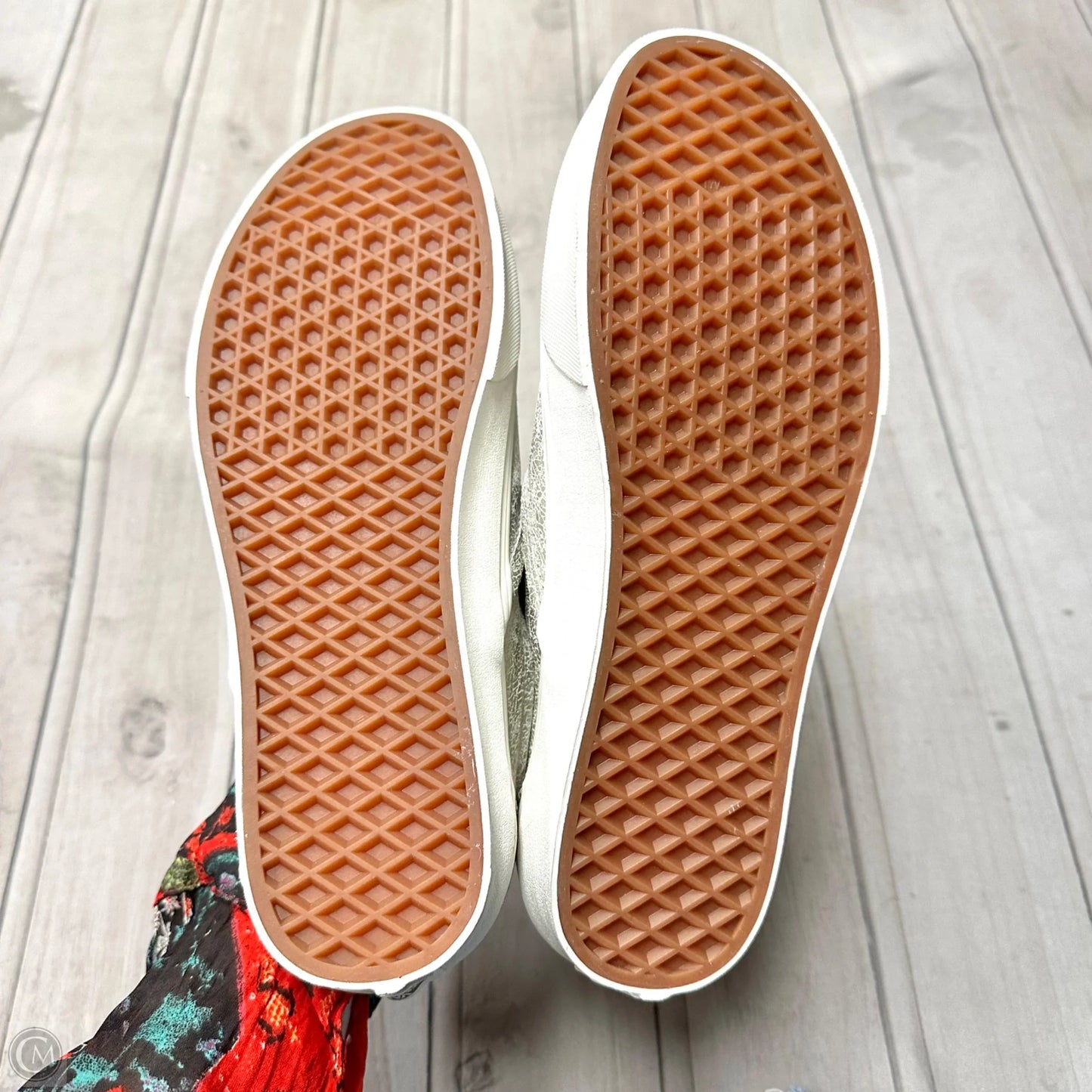 Shoes Sneakers By Vans In Gold, Size: 10.5