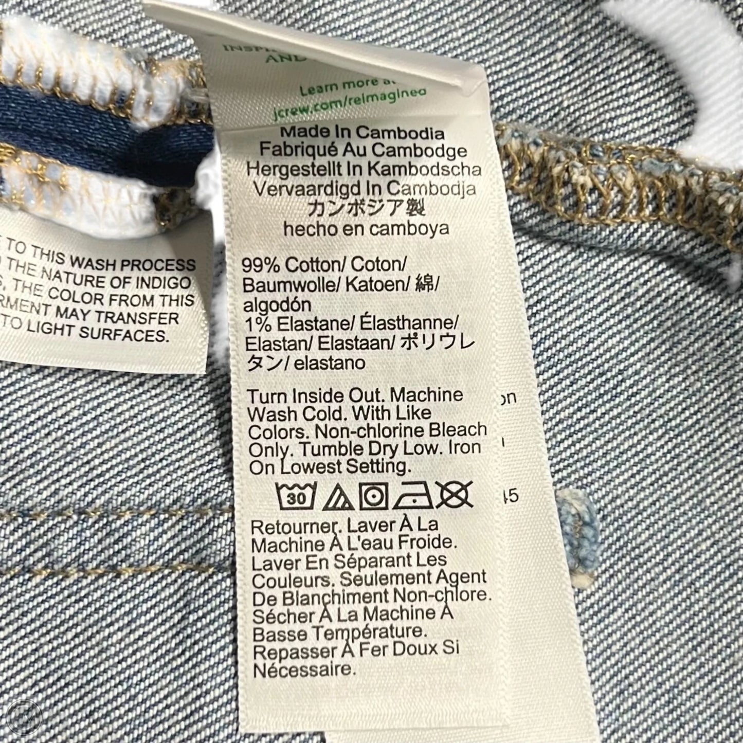 Jeans Wide Leg By J. Crew In Blue Denim, Size: 14