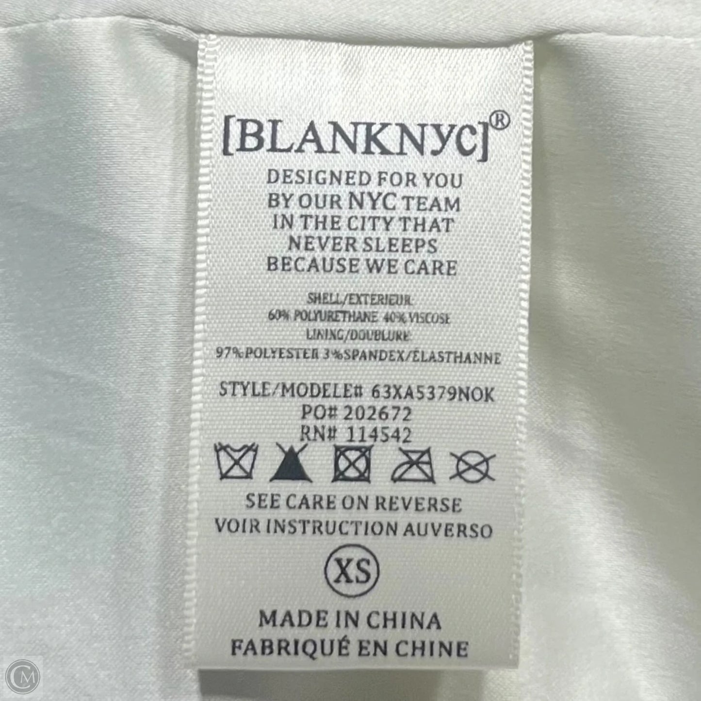 Jacket Moto By Blanknyc In Cream & Silver, Size: Xs