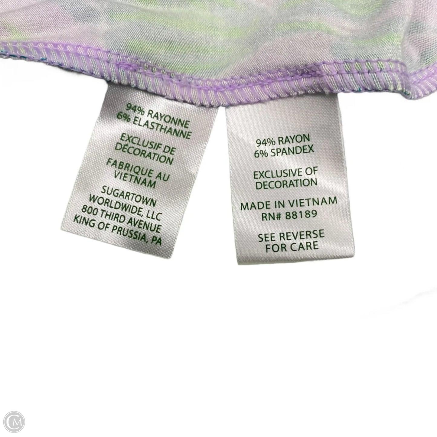 Dress Designer By Lilly Pulitzer In Green & Purple, Size: M