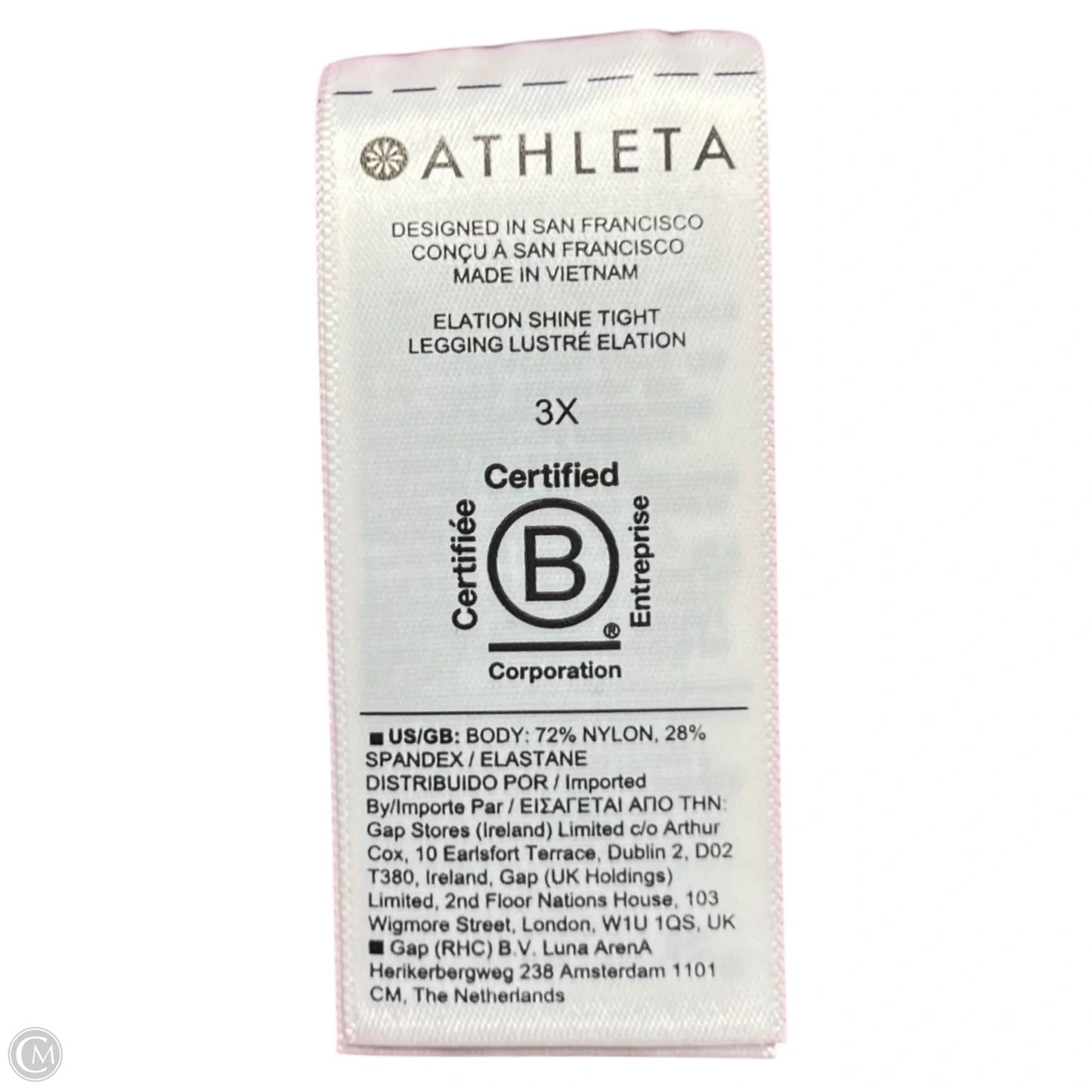 Athletic Leggings By Athleta In Pink, Size: 22