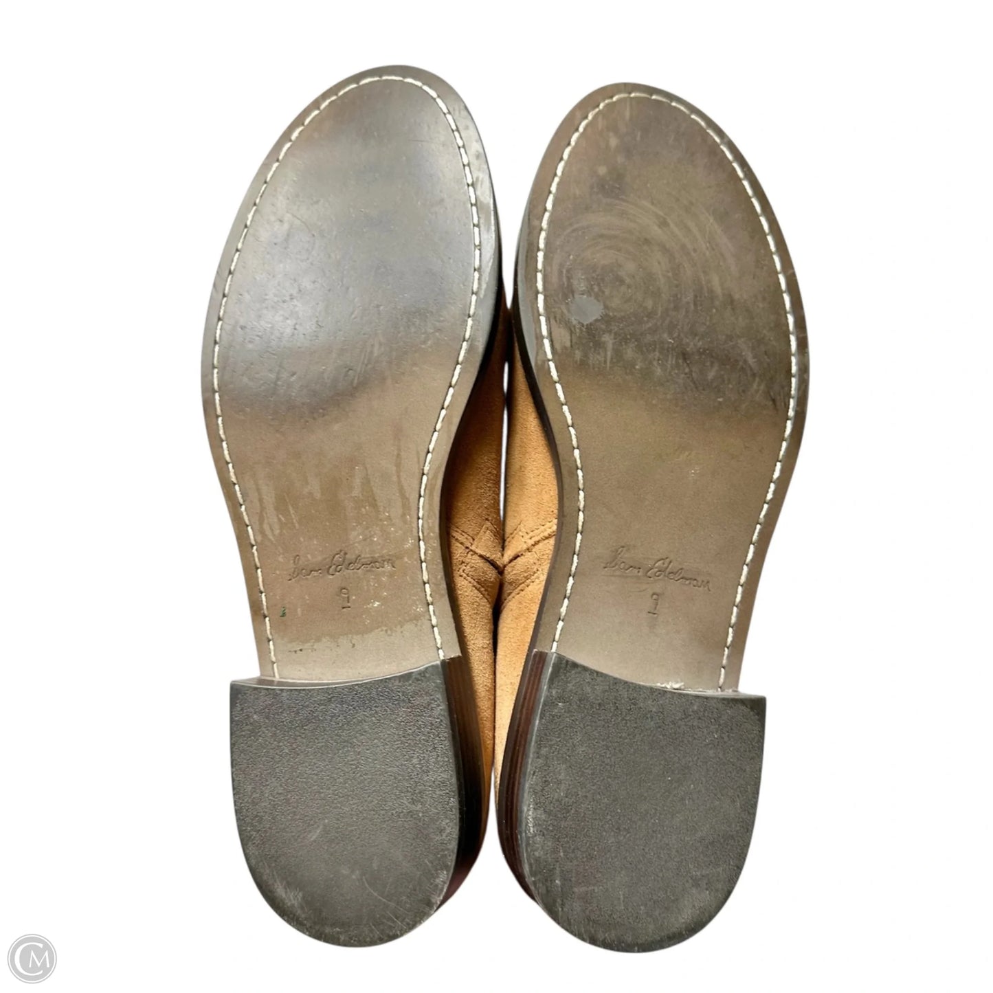 Boots Ankle Heels By Sam Edelman In Tan, Size: 9