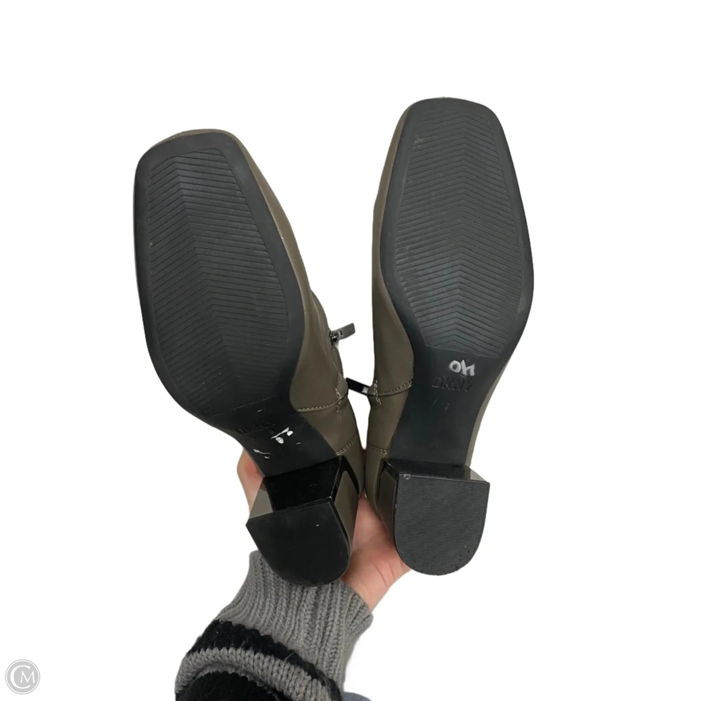 Boots Ankle Heels By Dkny In Taupe, Size: 8