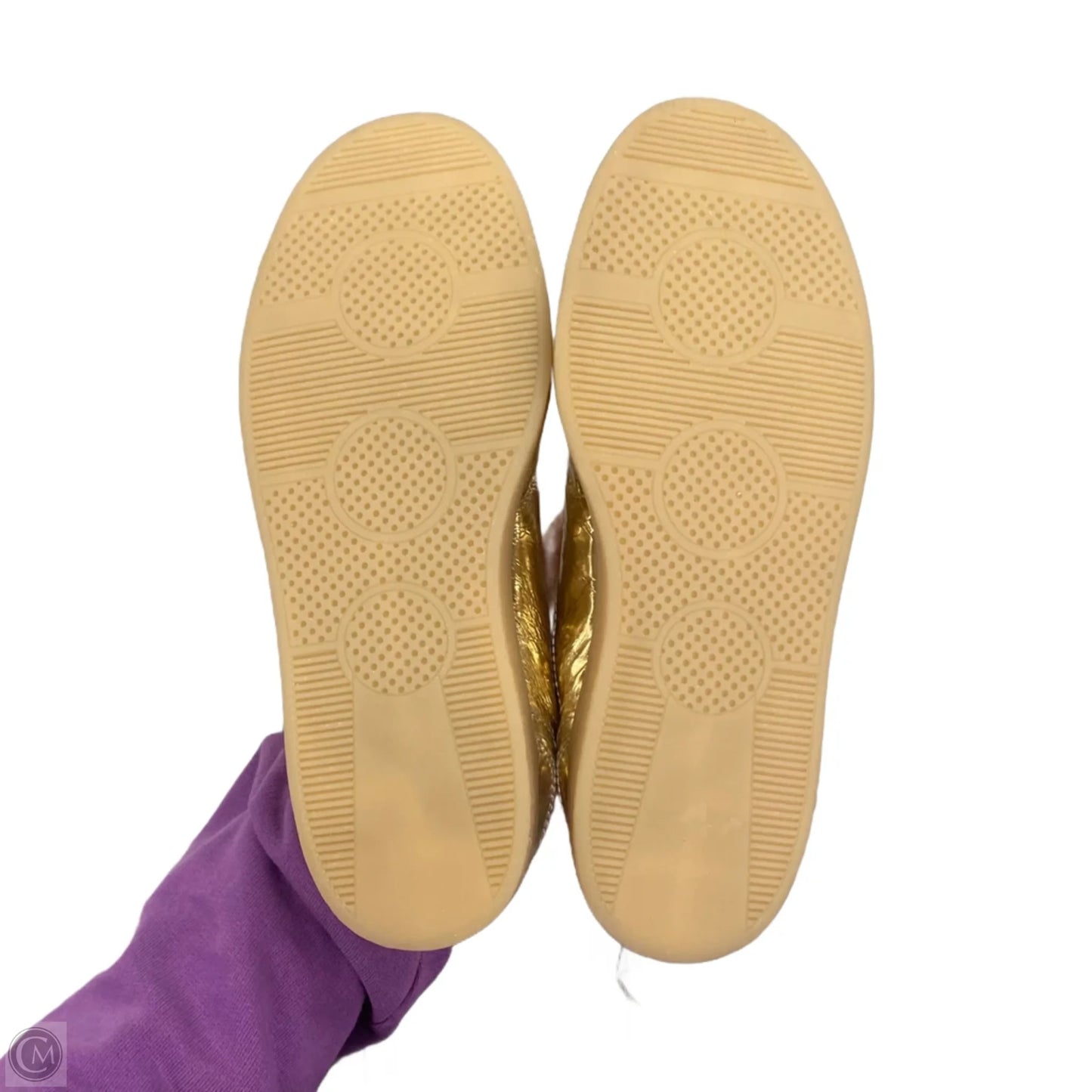 Shoes Sneakers By Steve Madden In Gold, Size: 7.5