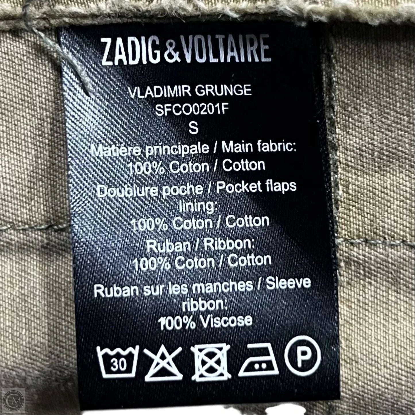 Jacket Utility By Zadig And Voltaire In Tan, Size: S