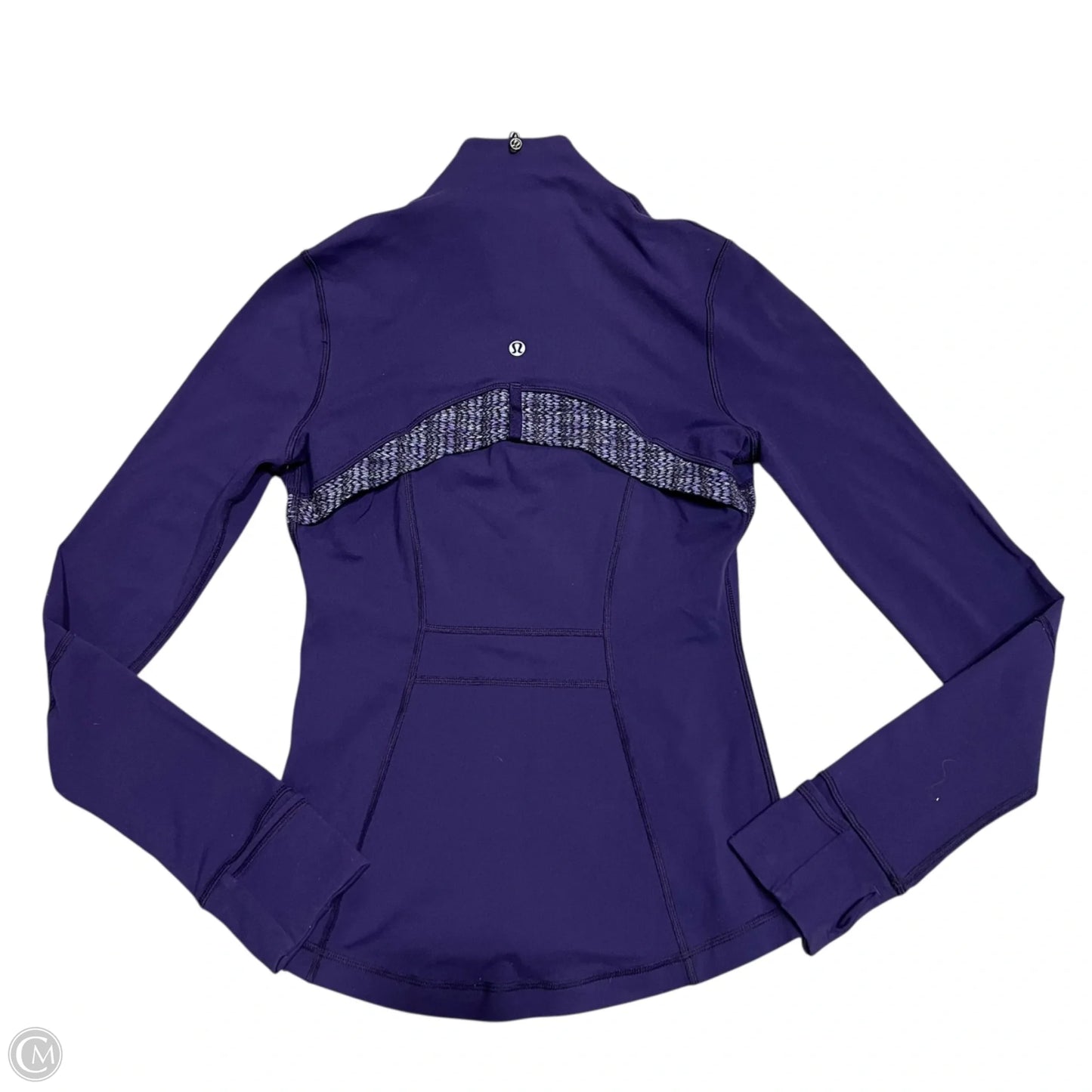 Athletic Top Long Sleeve Collar By Lululemon In Purple, Size: S