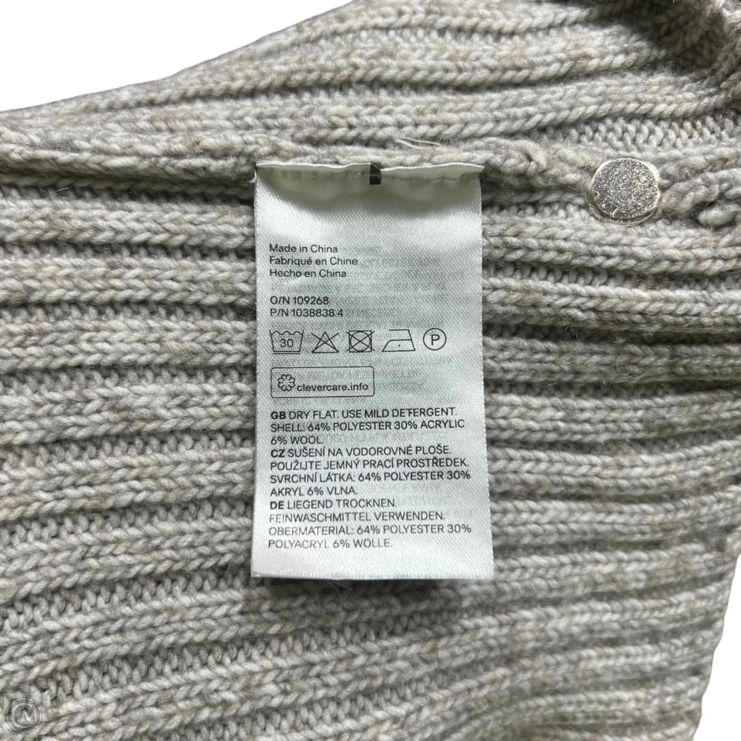 Sweater By H&m In Grey, Size: S