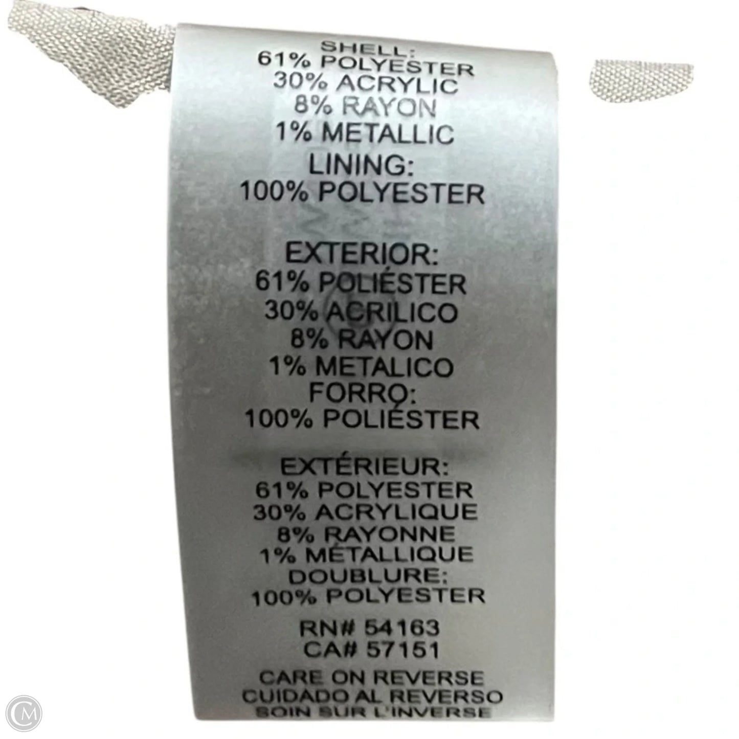 Blazer Designer By Karl Lagerfeld In Black & Tan, Size: M