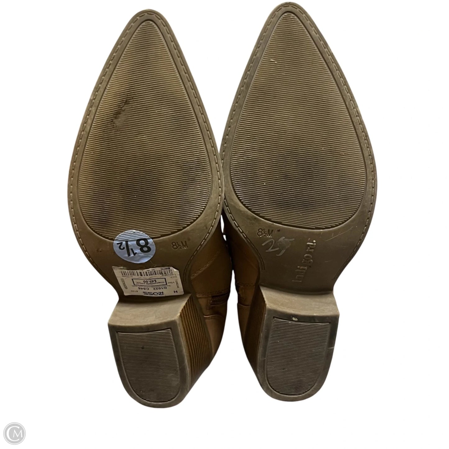Boots Ankle Heels By Indigo Rd In Tan, Size: 8.5