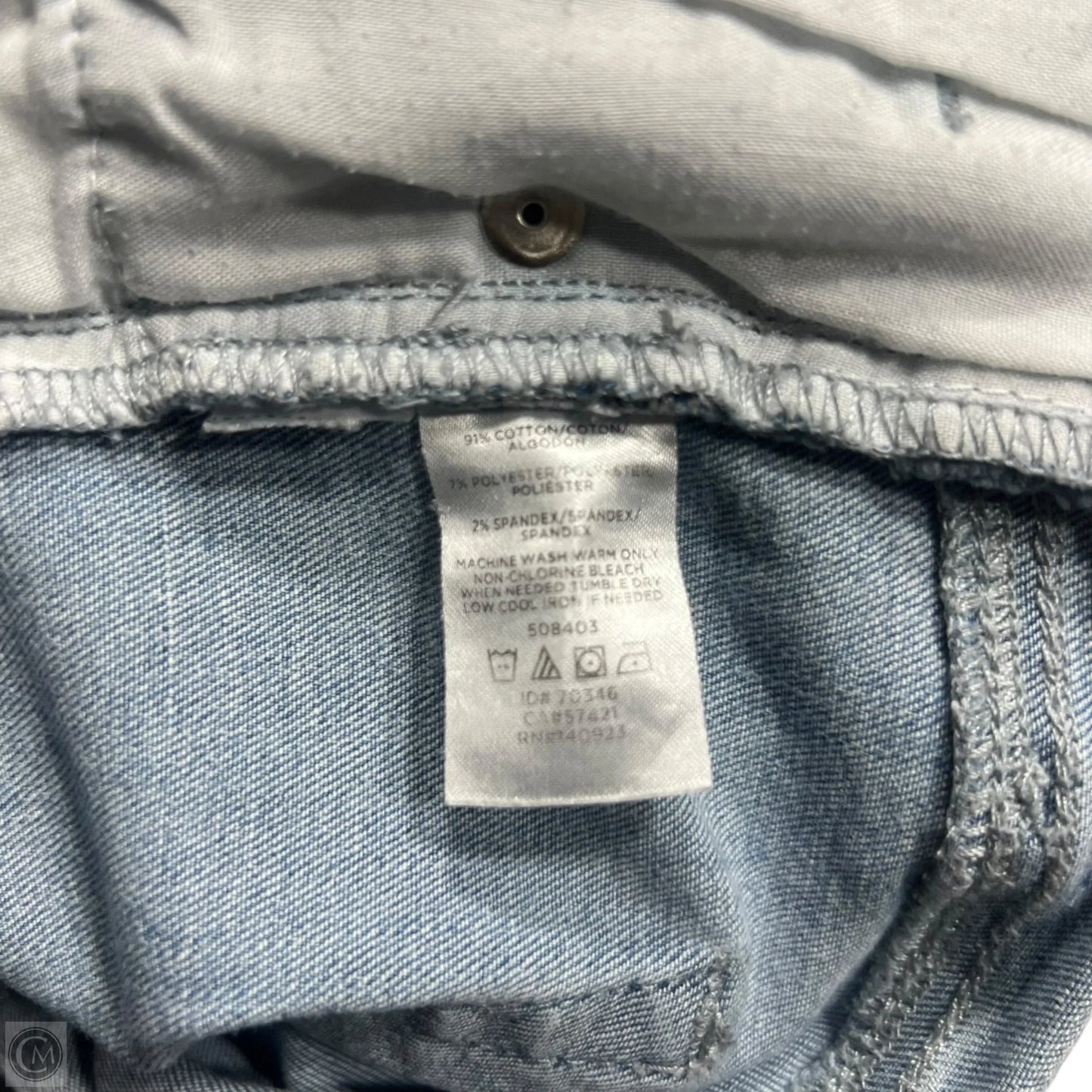 Jeans Cropped By Loft In Blue Denim, Size: 2