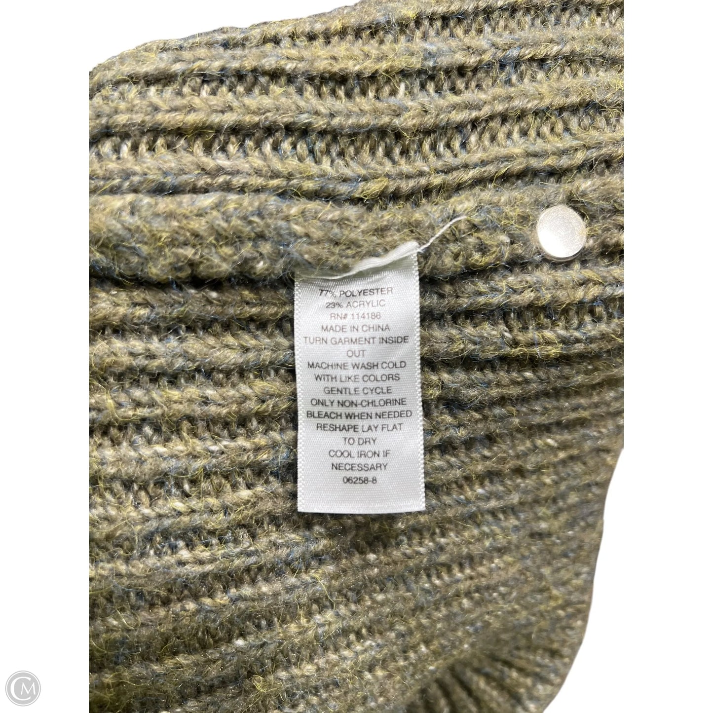 Sweatshirt Collar By Ana In Green, Size: Xs