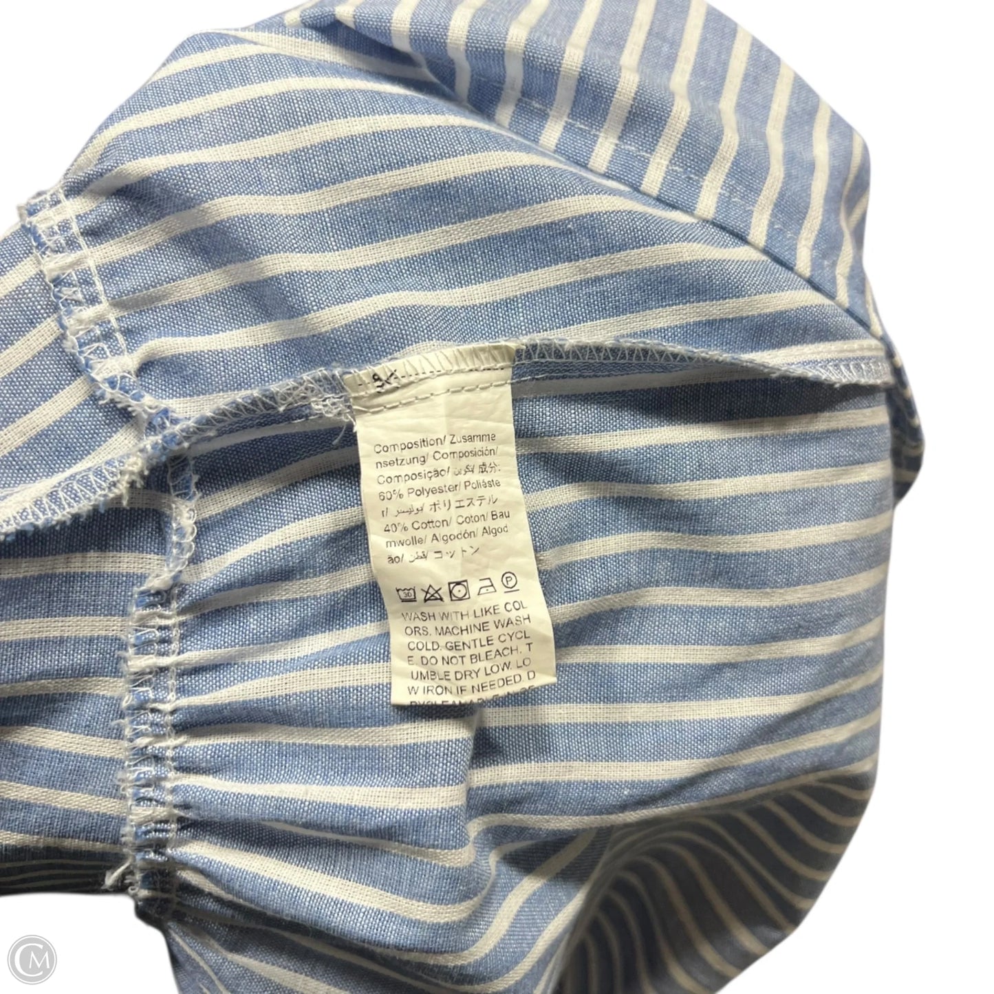 Dress Casual Short By Shein In Blue & White, Size: 3x