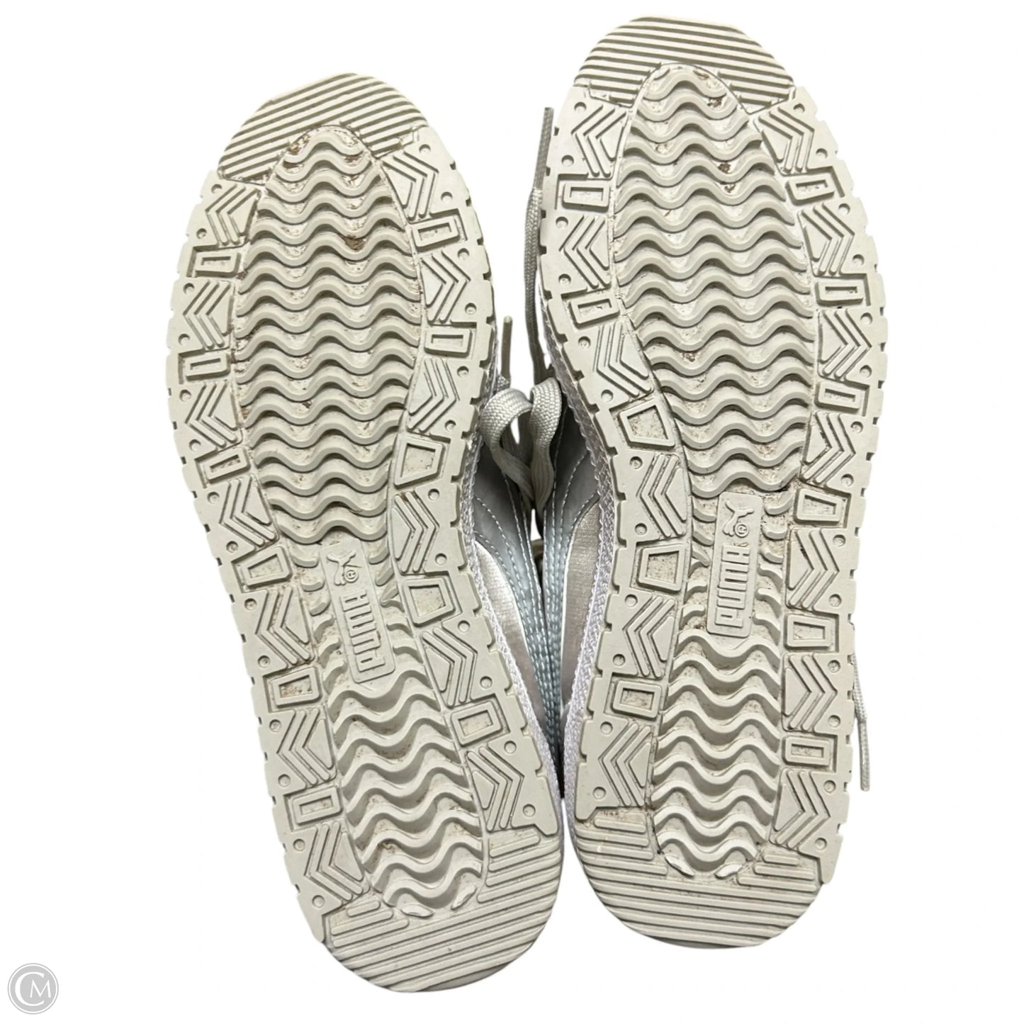 Shoes Sneakers By Puma In Blue & Silver, Size: 7