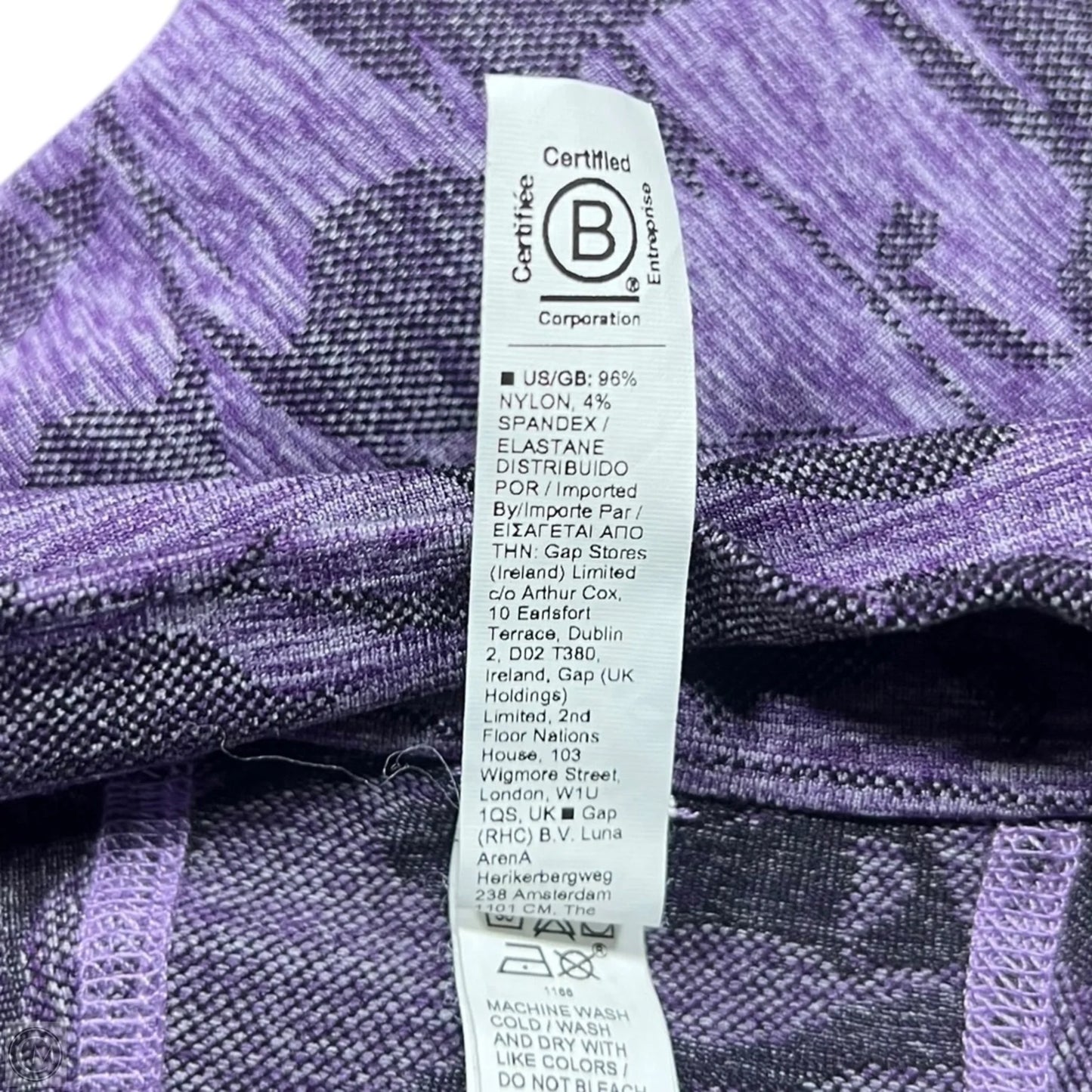 Athletic Top Long Sleeve Collar By Athleta In Purple, Size: S
