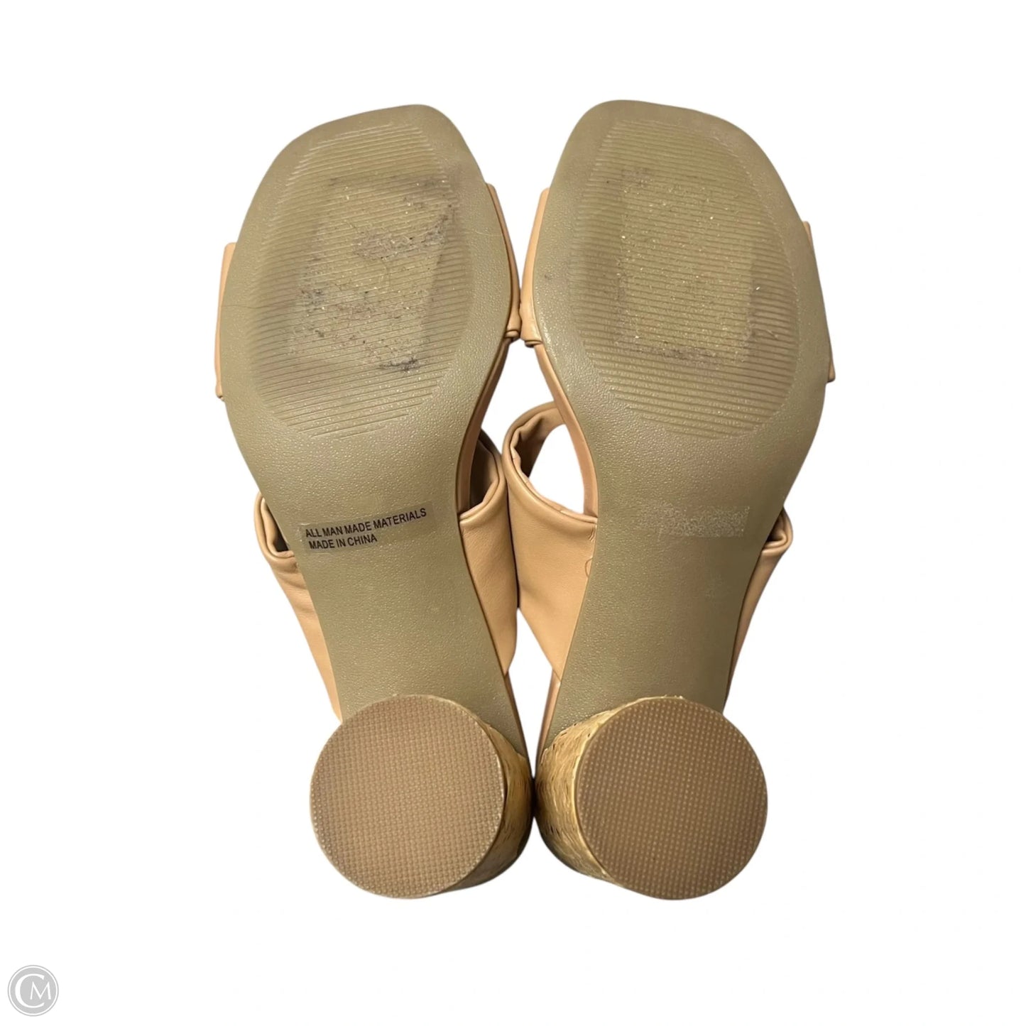 Sandals Heels Block By Dolce Vita In Tan, Size: 7.5