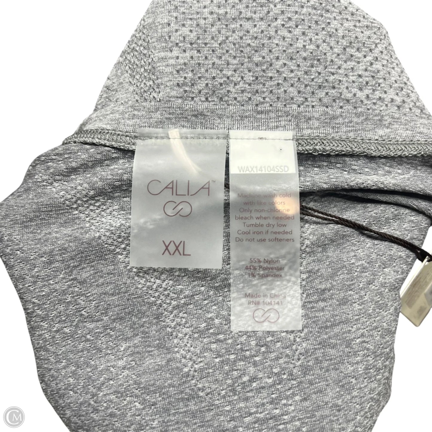 Athletic Top Long Sleeve Crewneck By Calia In Grey, Size: 2x