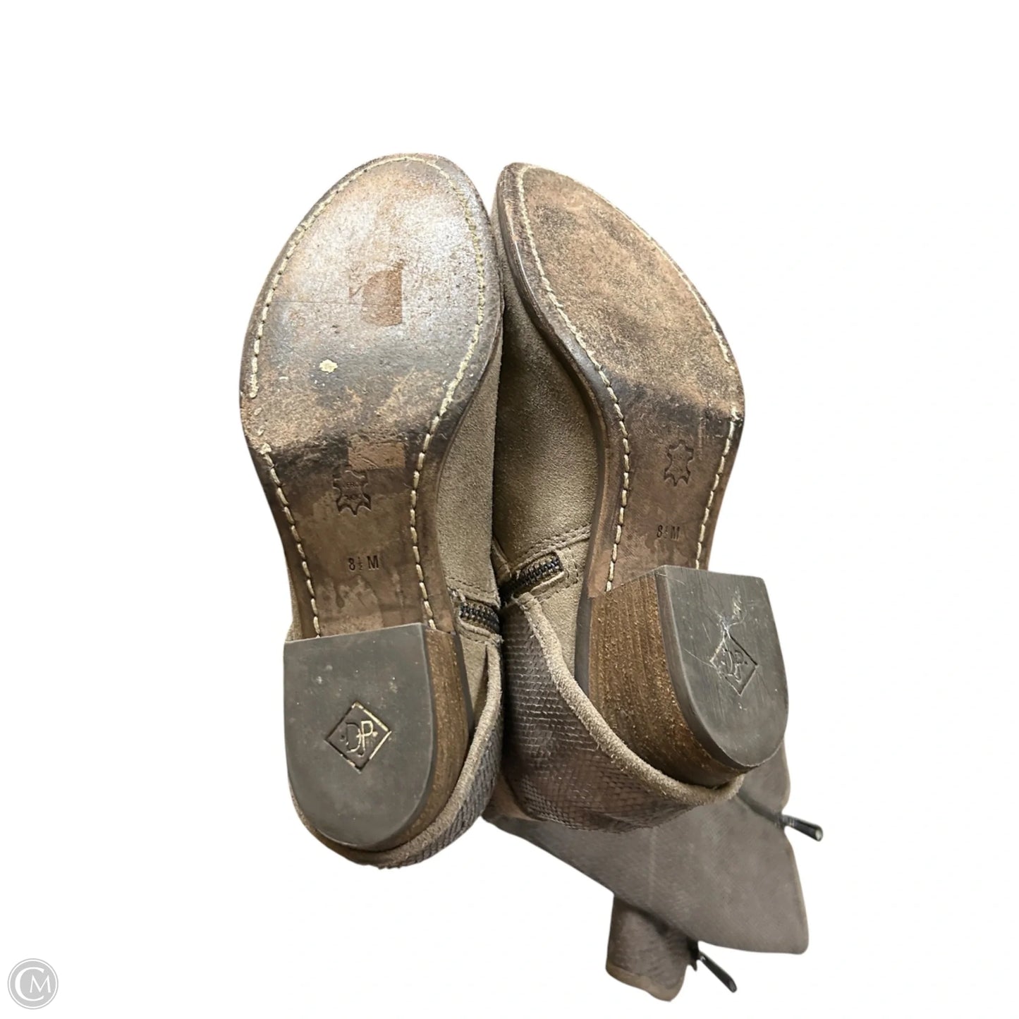Boots Knee Heels By Donald Pliner In Taupe, Size: 8.5